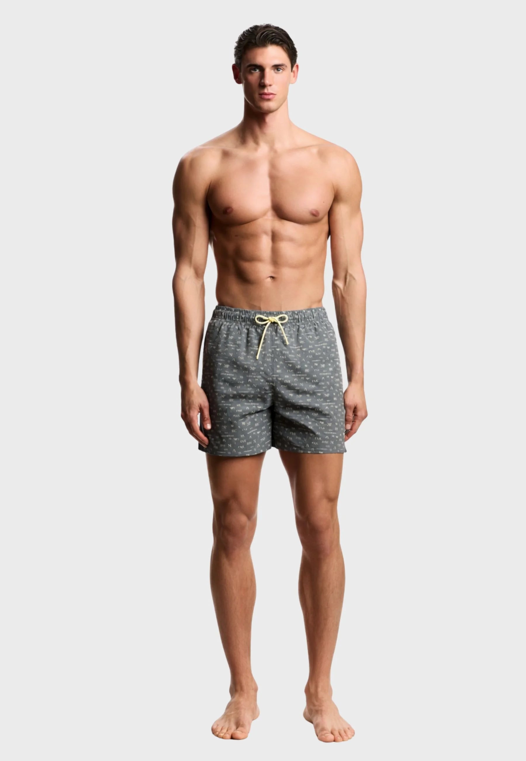 Plavecké šortky Emporio Armani EA7 Small Logo – EA Green, Eggnog