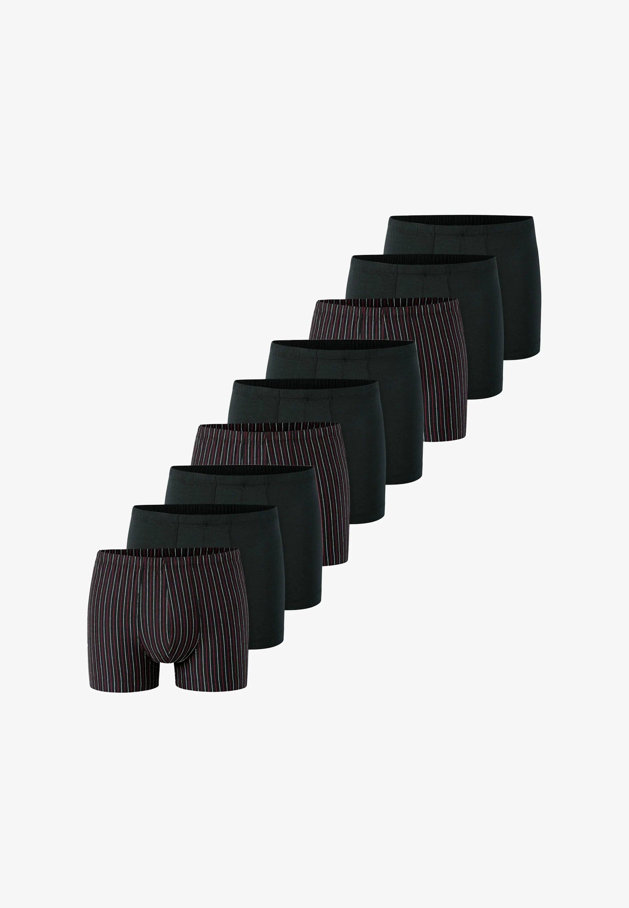 Schiesser 95 5 Essentials 9 Pack Trunks – Black