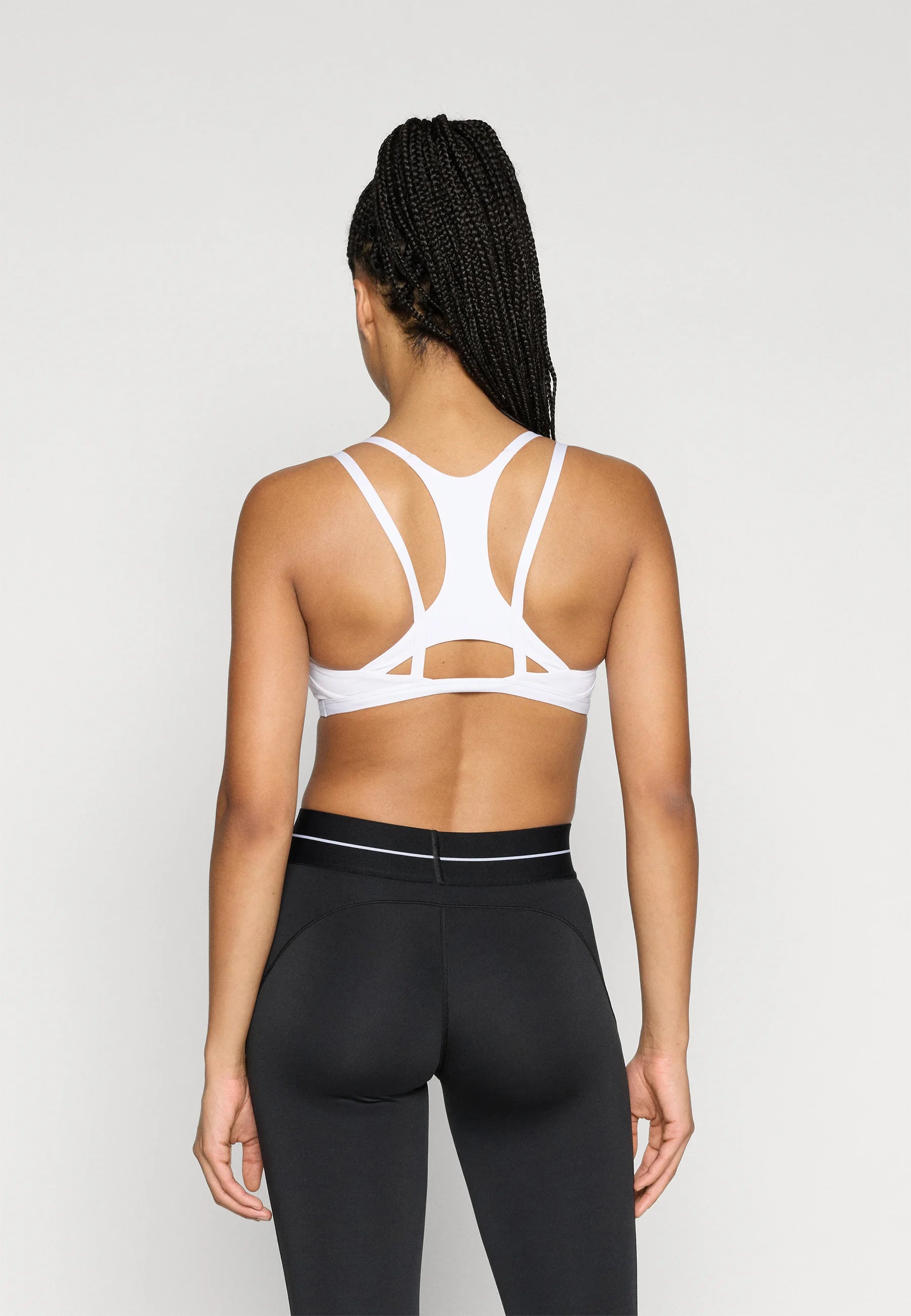 Soutien-gorge de maintien léger à bretelles Adidas Performance Optime Workout - Blanc