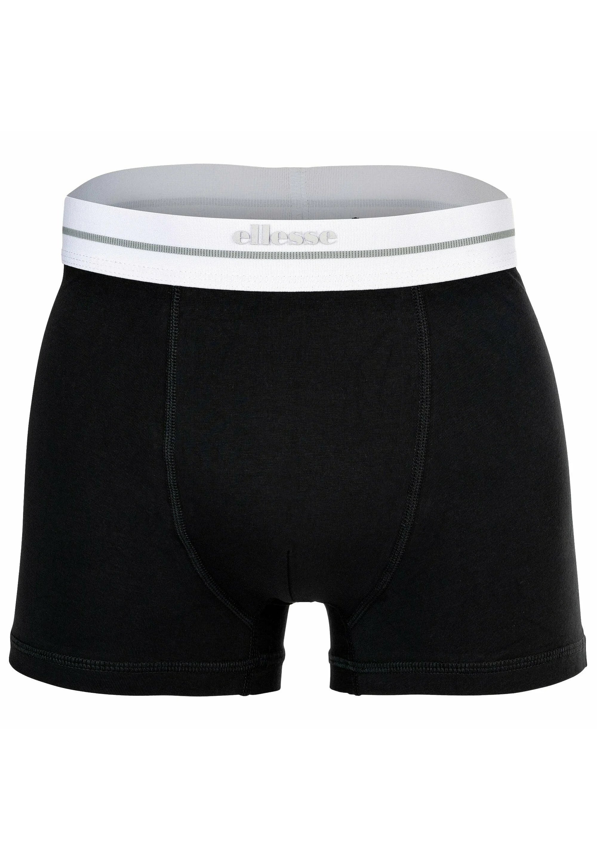 Ellesse Ambria 6 Pack Trunks – Black, White, Grey