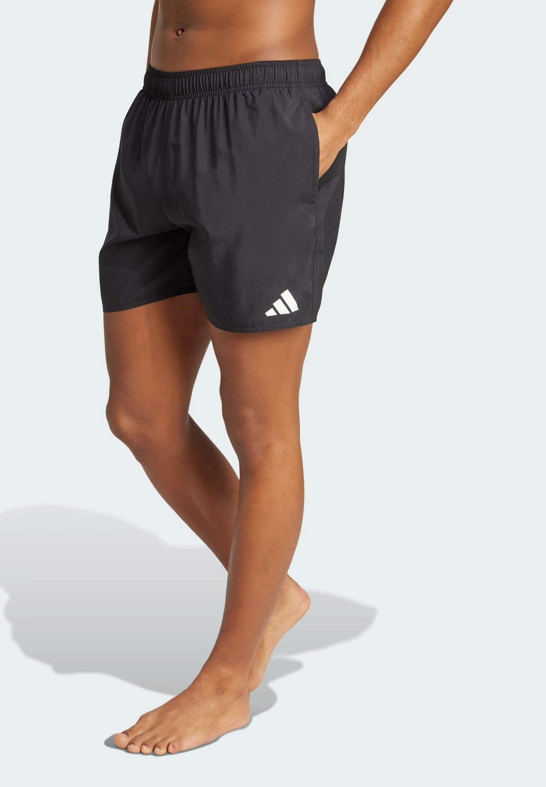 Plavecké šortky Adidas 5 palců – černé, bílé