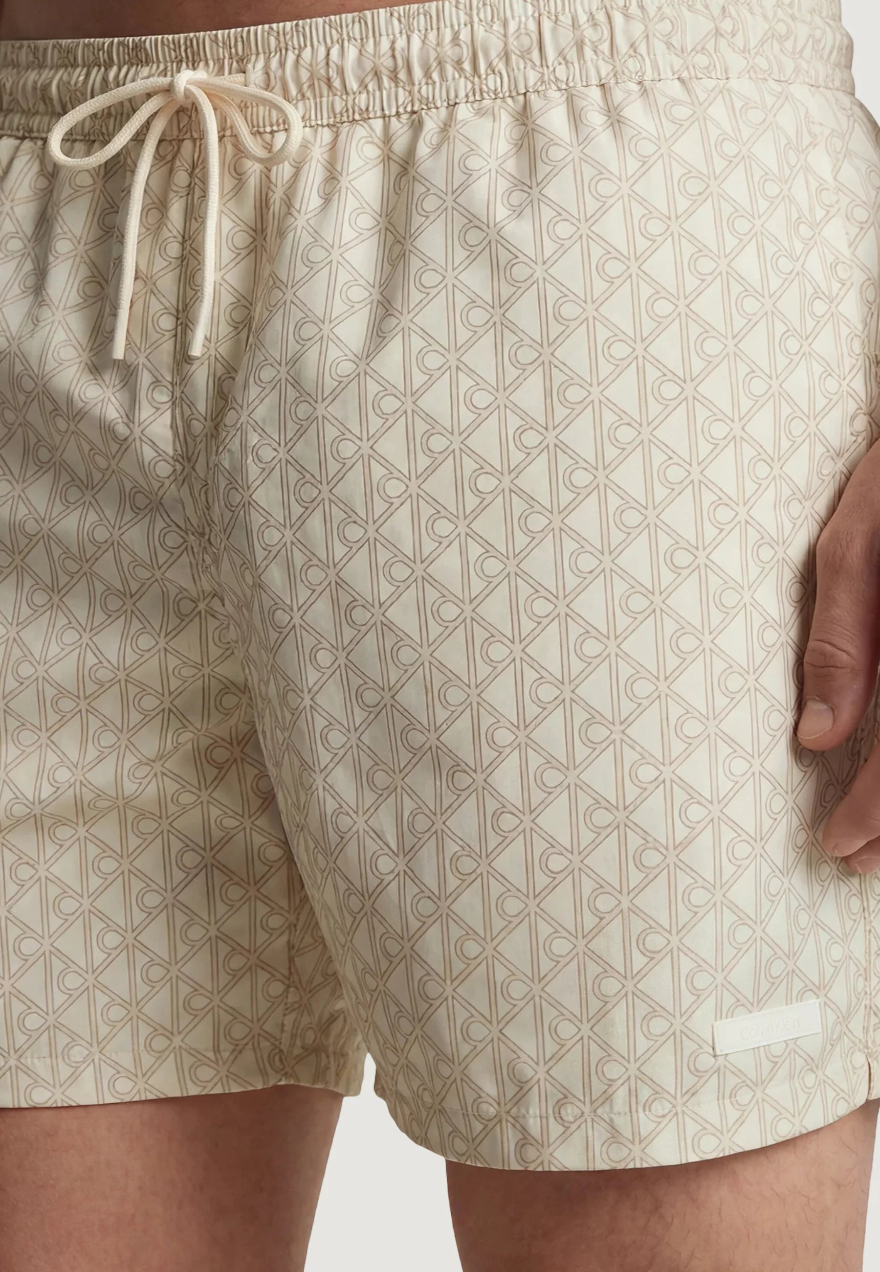 Spodenki kąpielowe Calvin Klein – beż