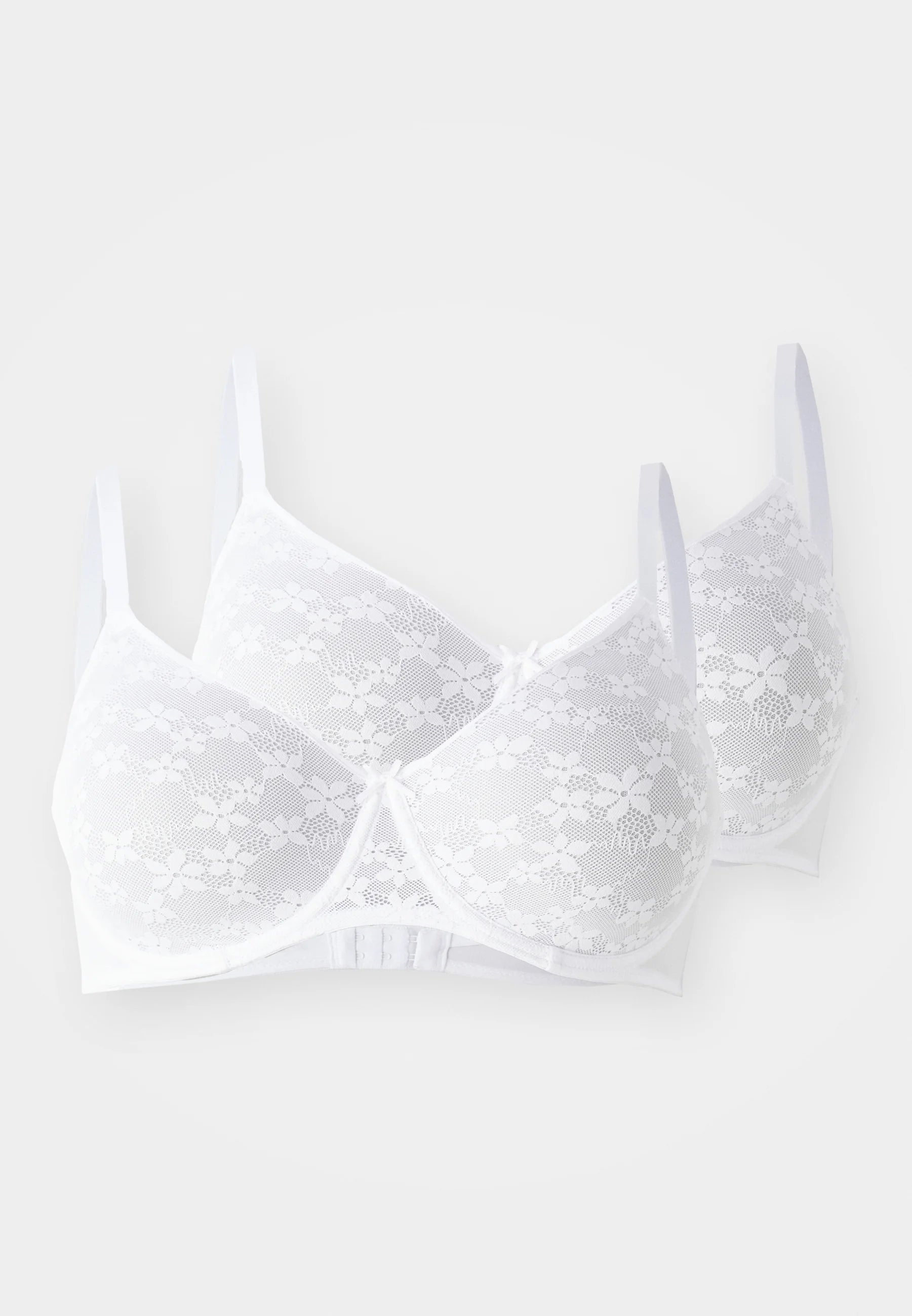 Podprsenka s kosticí LASCANA Petite Fleur Minimizer 2 Pack – bílá