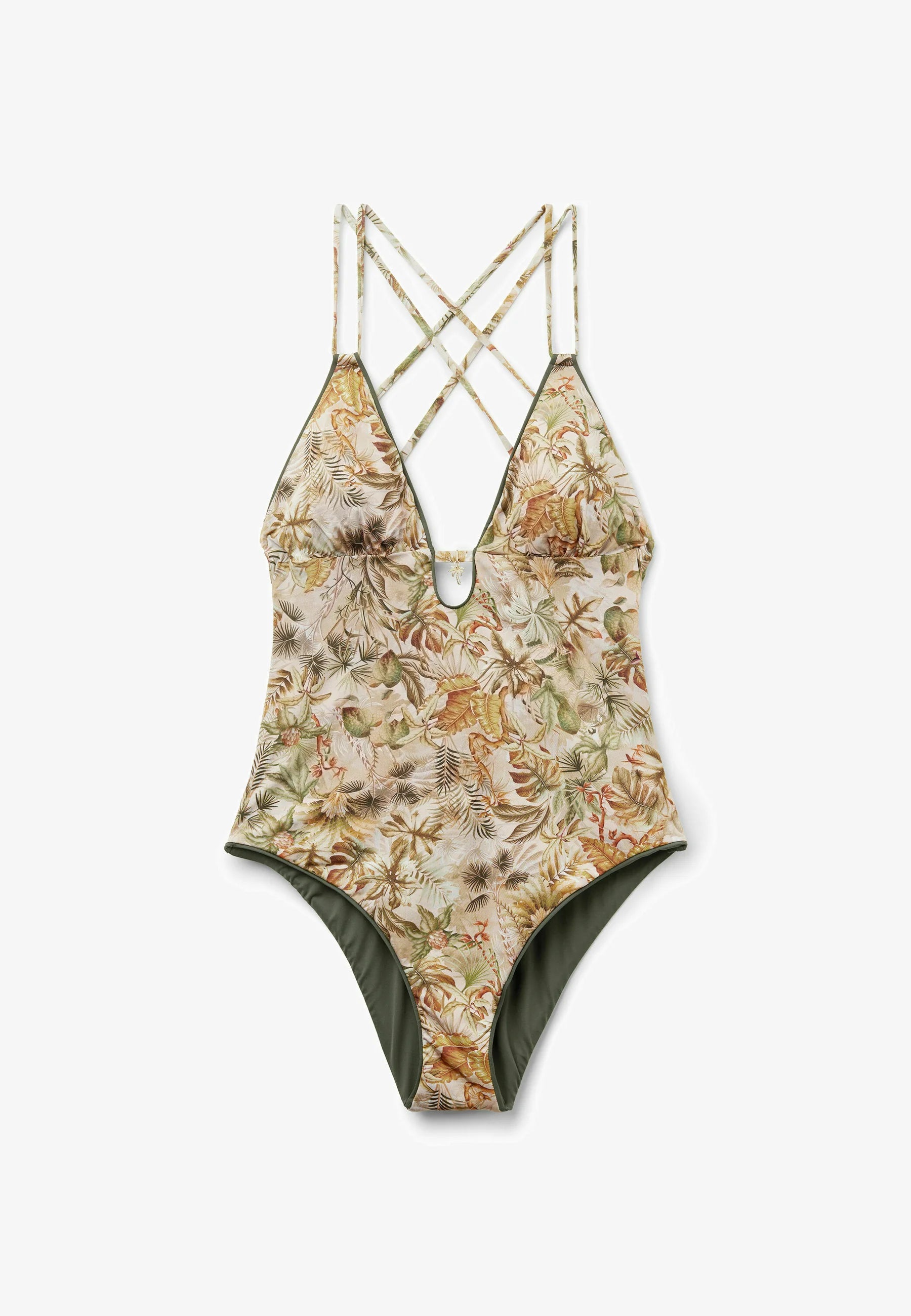 Maillot de Bain Calzedonia Feuillage Tropical – Multicolore