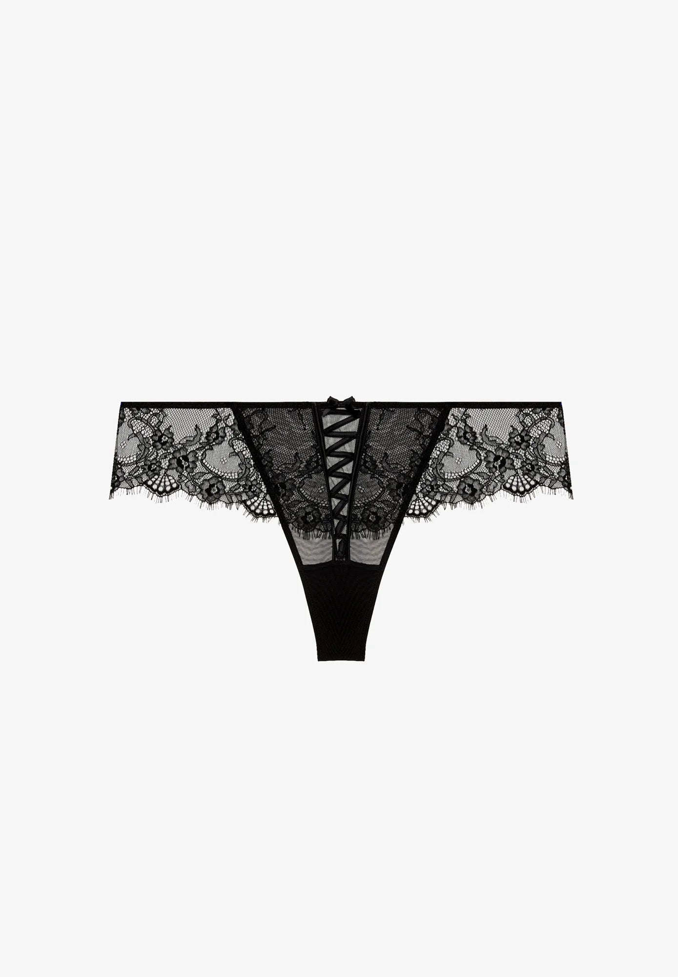 Yamamay Desire Cut Culotte Thong – Black