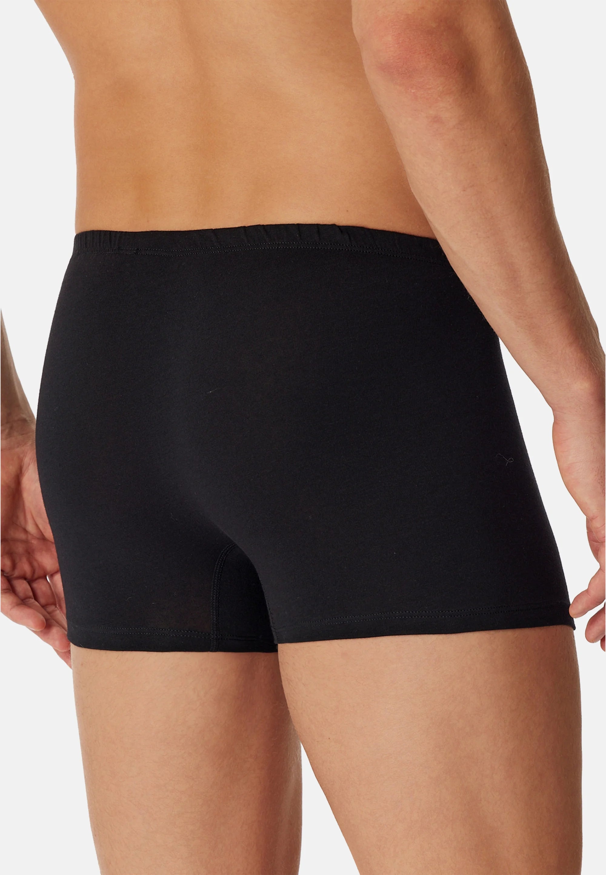 Bavlněné natahovací kufry Schiesser Essentials 6 Pack – černá, tmavě modrá, bílá