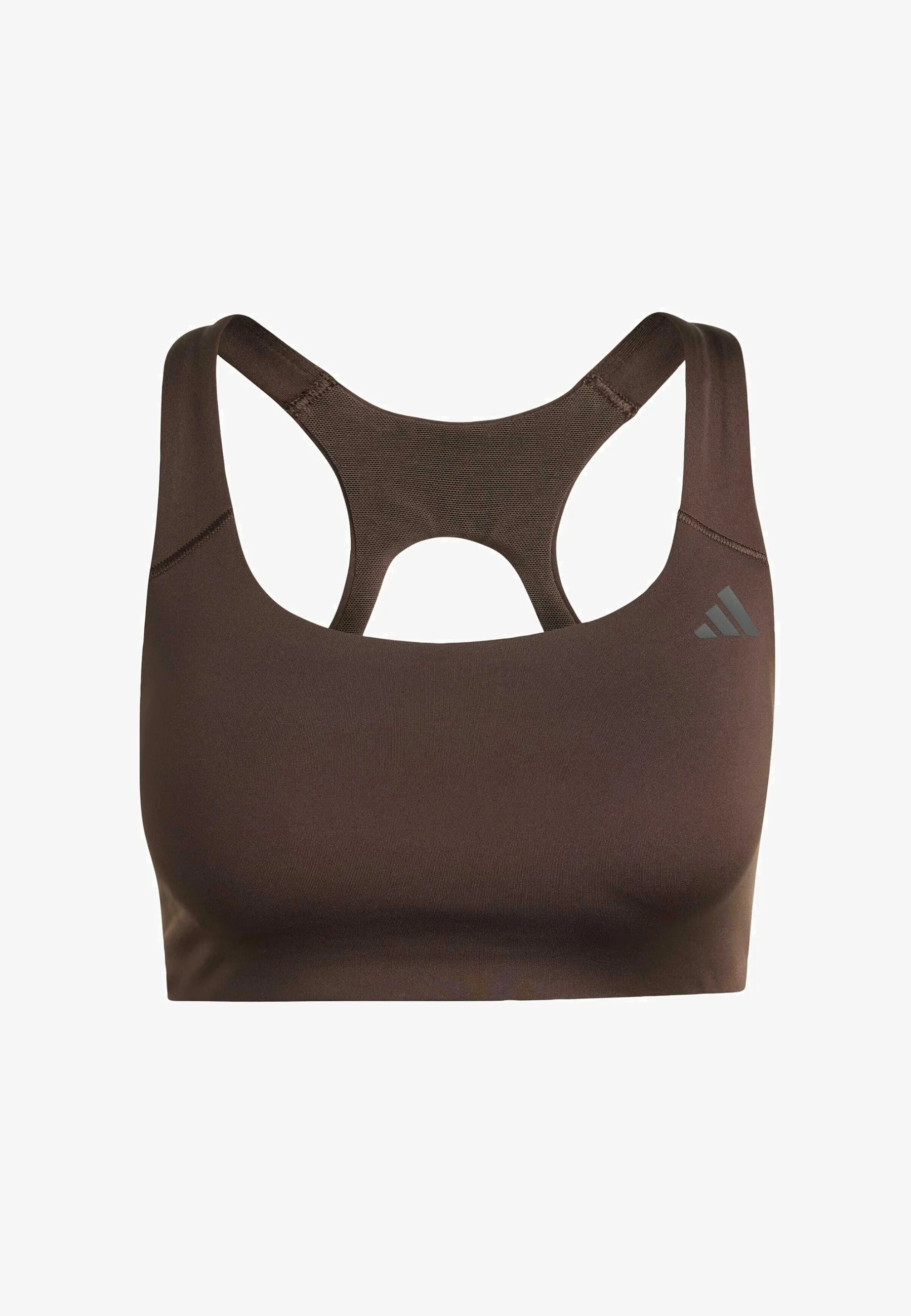 Podprsenka Adidas Performance Optime Workout Medium Support – Aurora Coffee