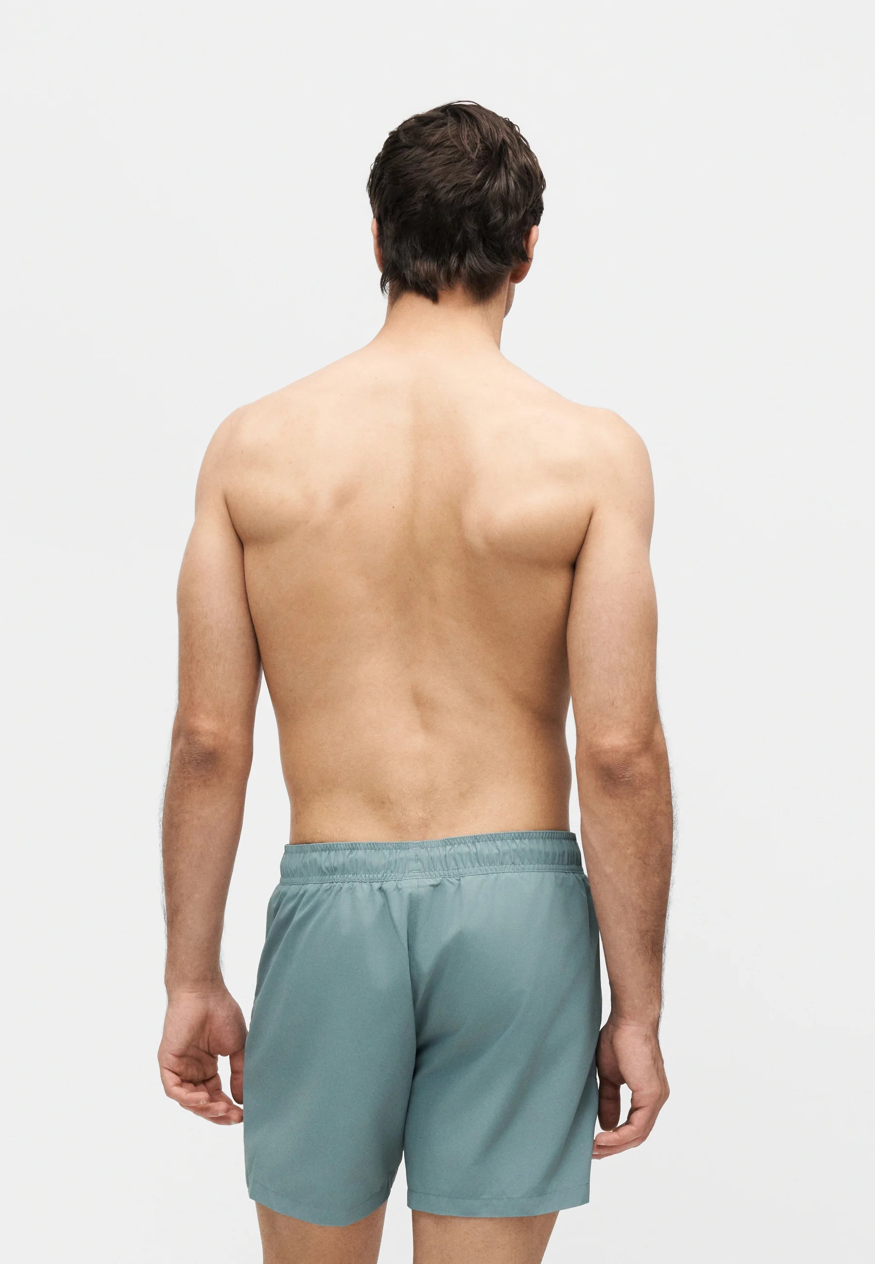 Pantaloncini da bagno Emporio Armani EA7 con logo - Ardesia
