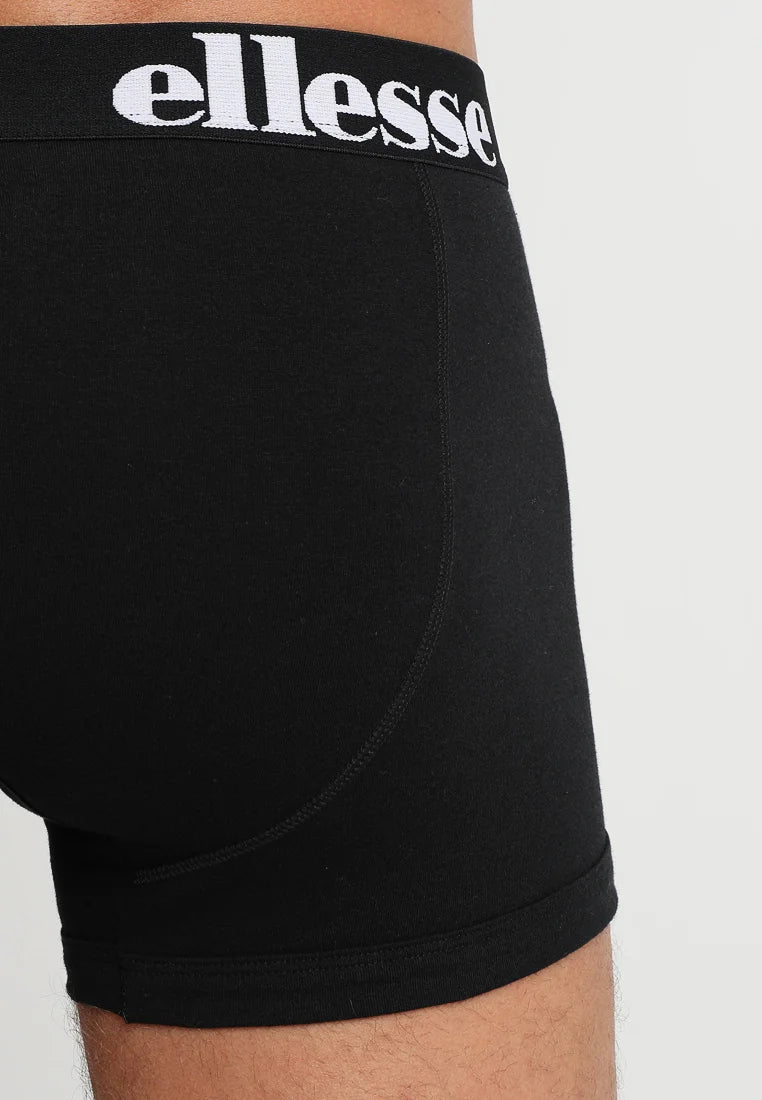 Ellesse Hali 3 Pack Trunks – Black, Grey, White