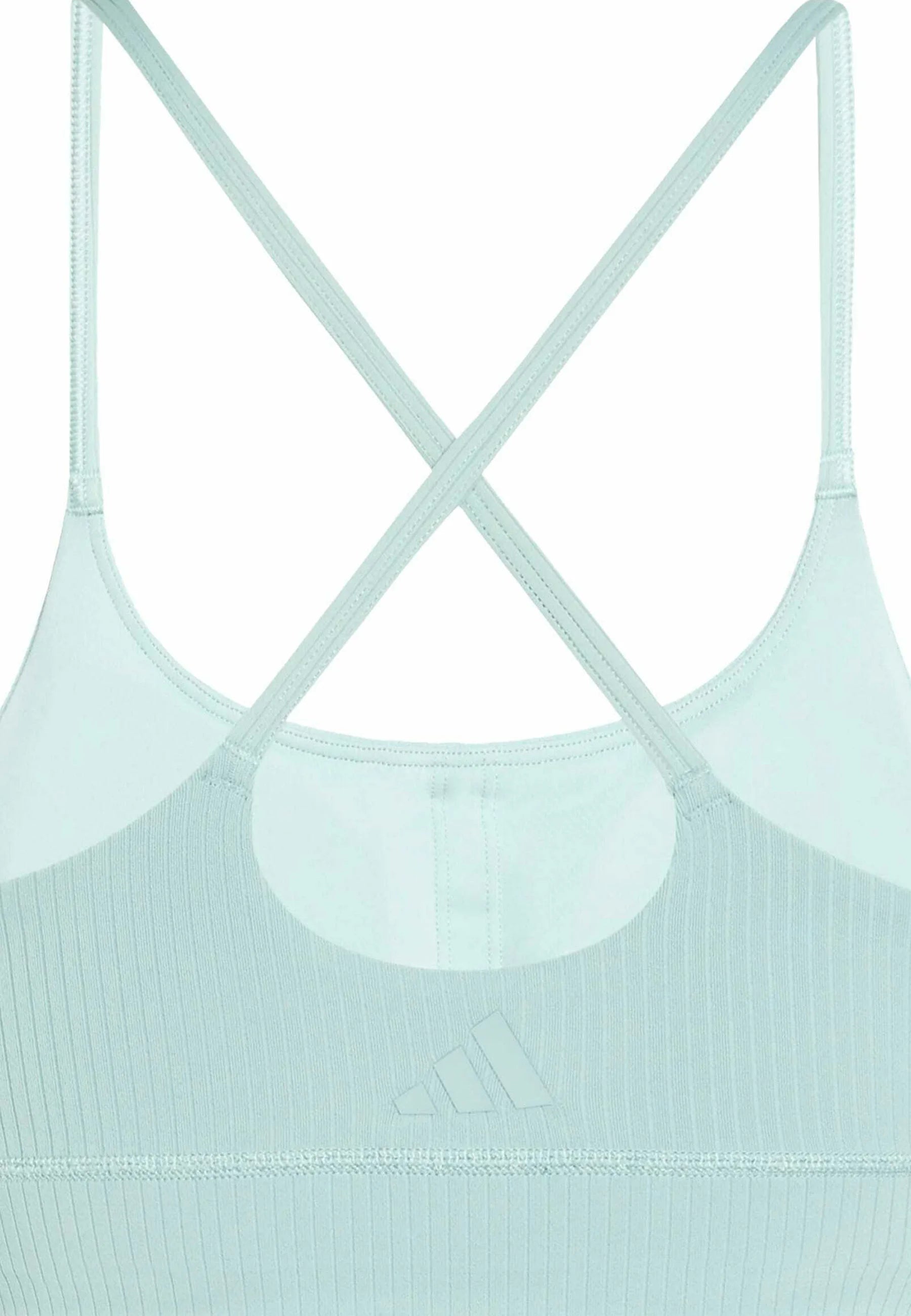 Adidas Performance All Me Long Line Light Support Sport-BH – Salbei
