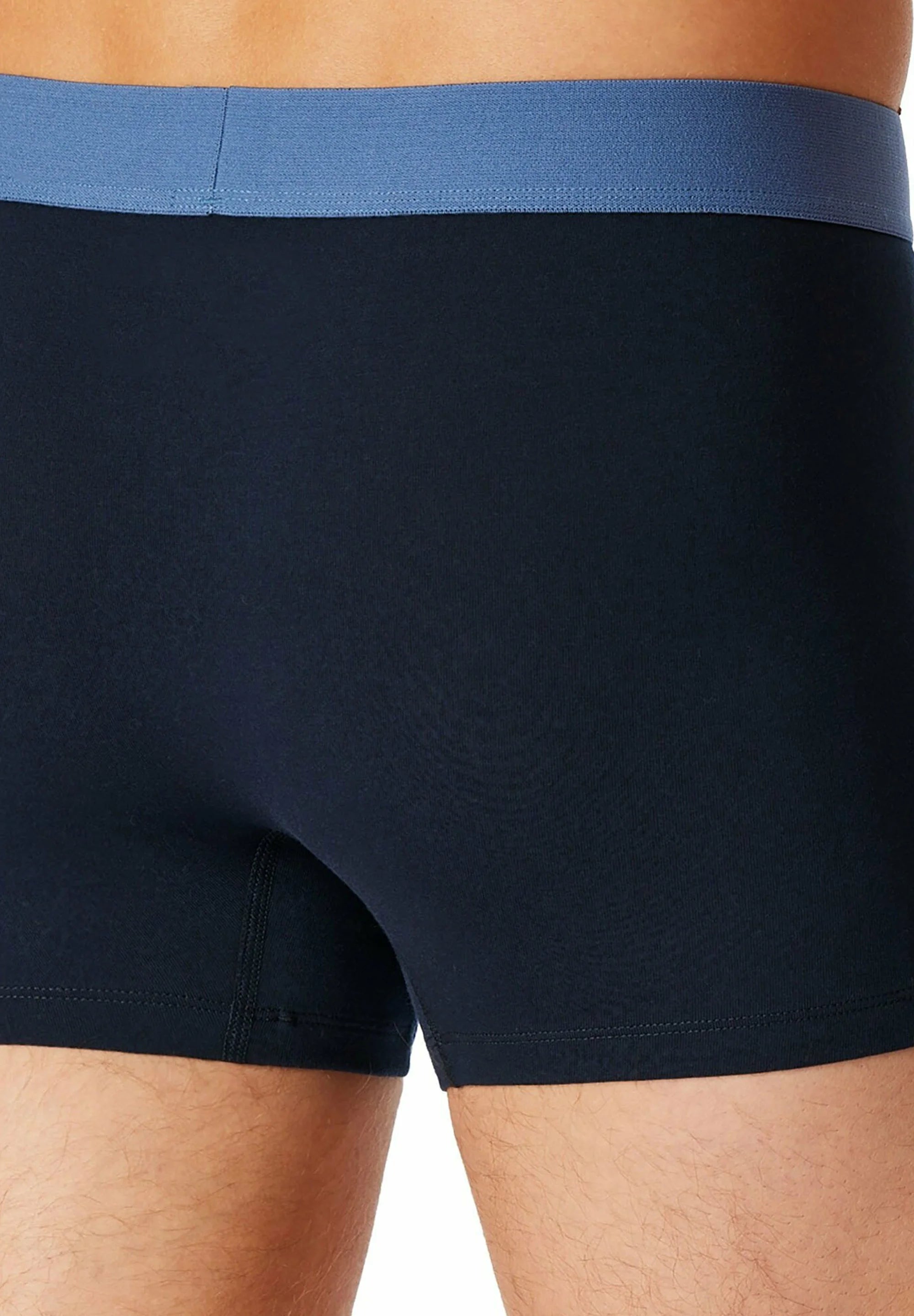 Schiesser Logobund, lot de 6 caleçons – bleu, noir