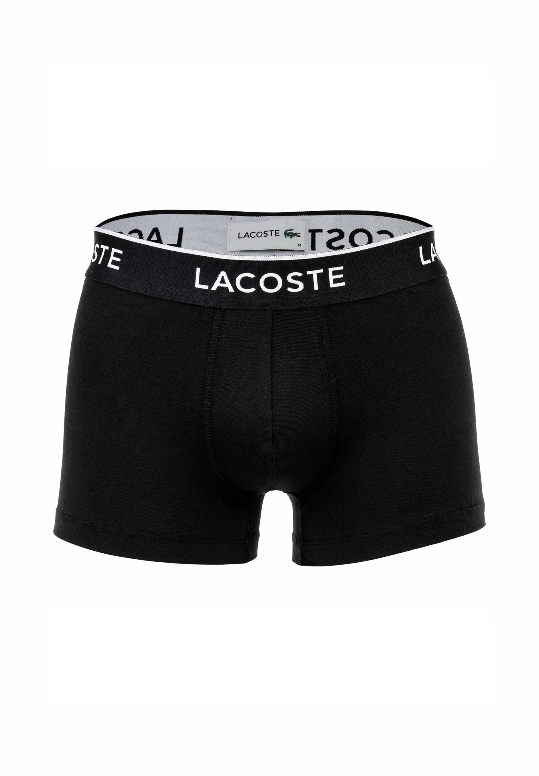 Lacoste 6 Pack Casual Stretch Logobund Trunks – Black