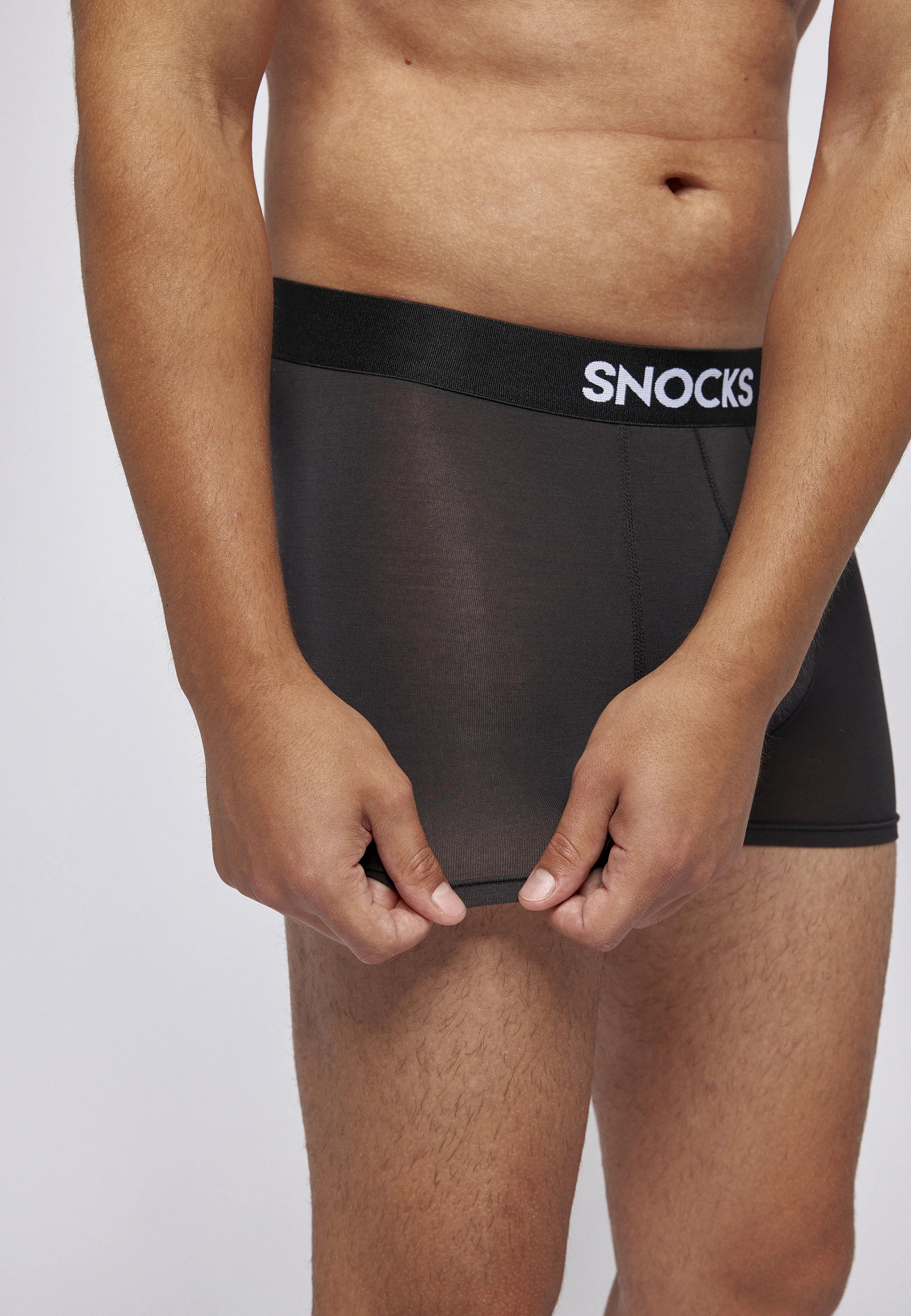 SNOCKS 3 Pack Premium Boxer Trunks – Black