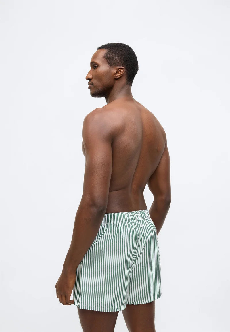 Lacoste Loose Cotton Boxer Shorts 2 Pack – Green, White, Sinople