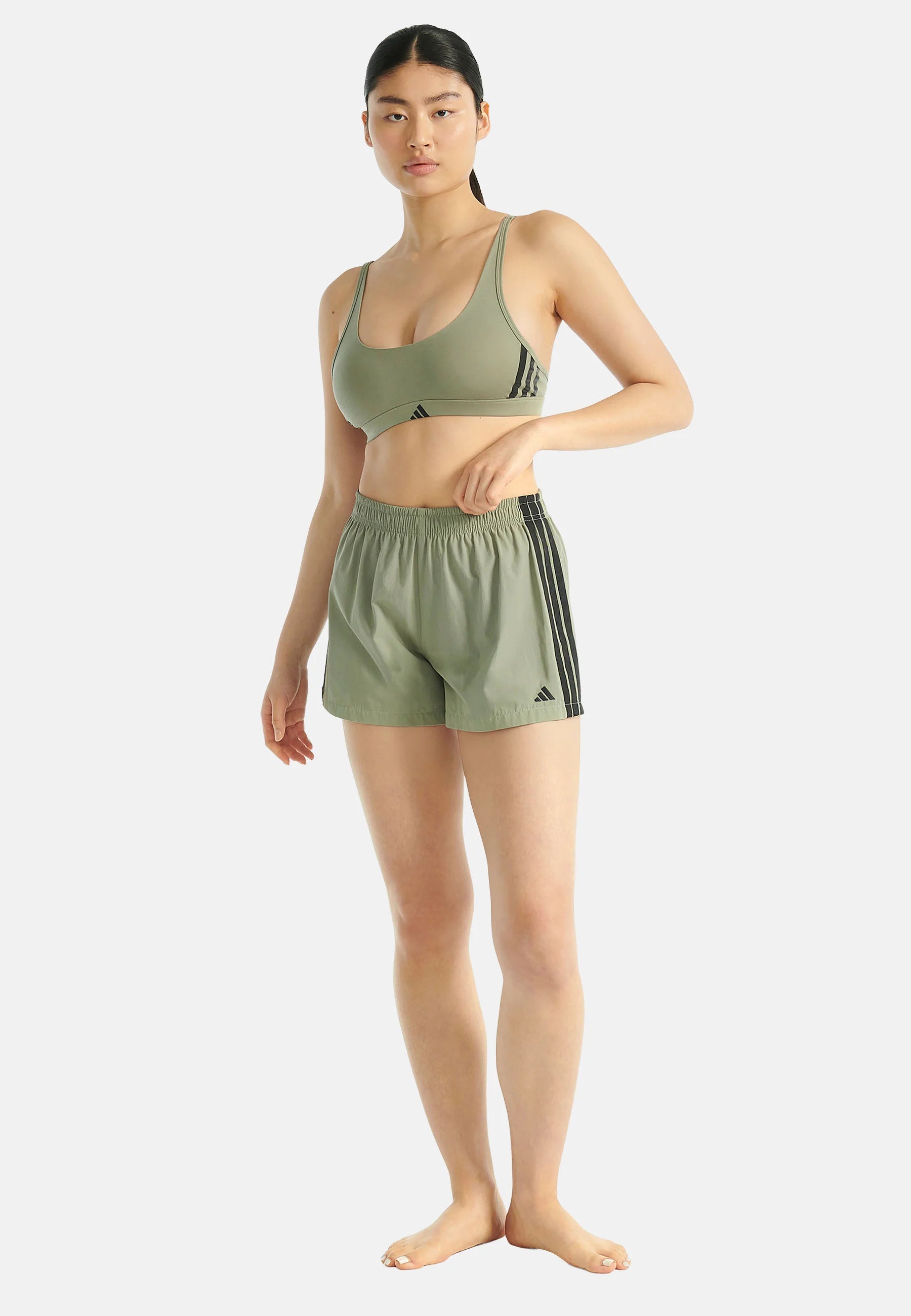 Adidas Sportswear Light Support Sports Bra – Silver Pebble