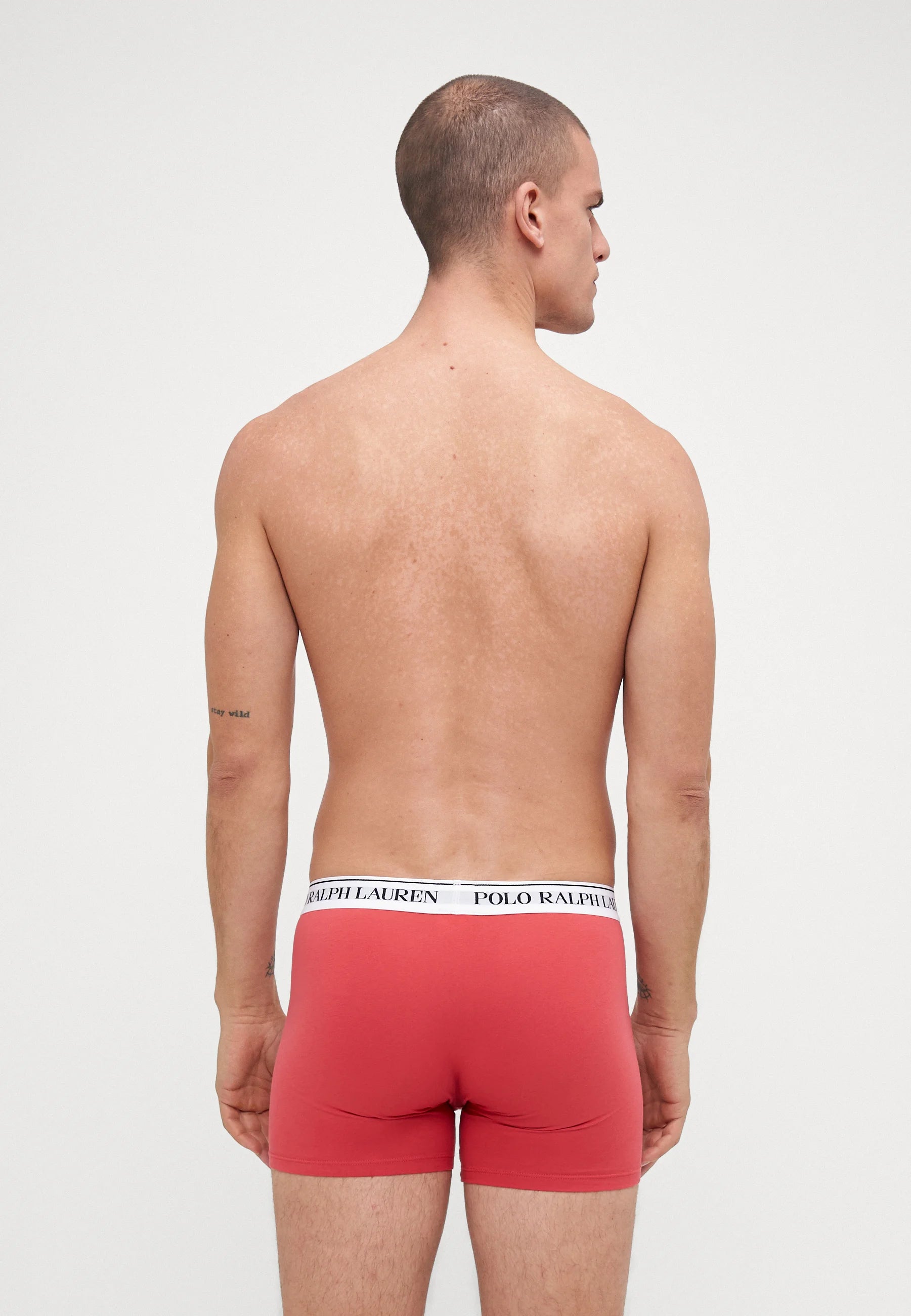 Polo Ralph Lauren Boxer en coton stretch – Lot de 3 – Noir, Bleu, Rouge