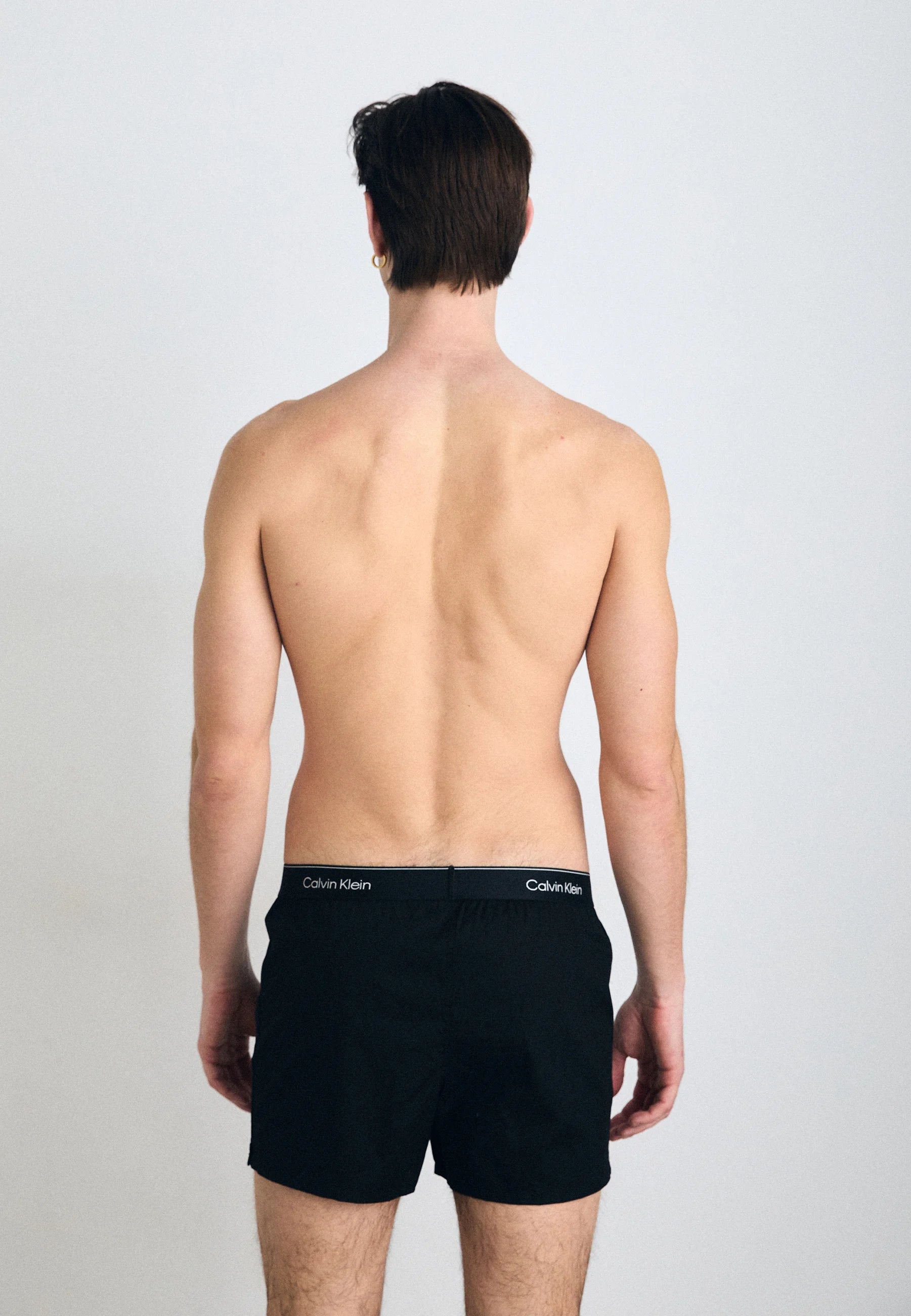 Calvin Klein Icon Cotton Stretch Slim Boxer Shorts – 3 Pack – Black, Glacier, Blue