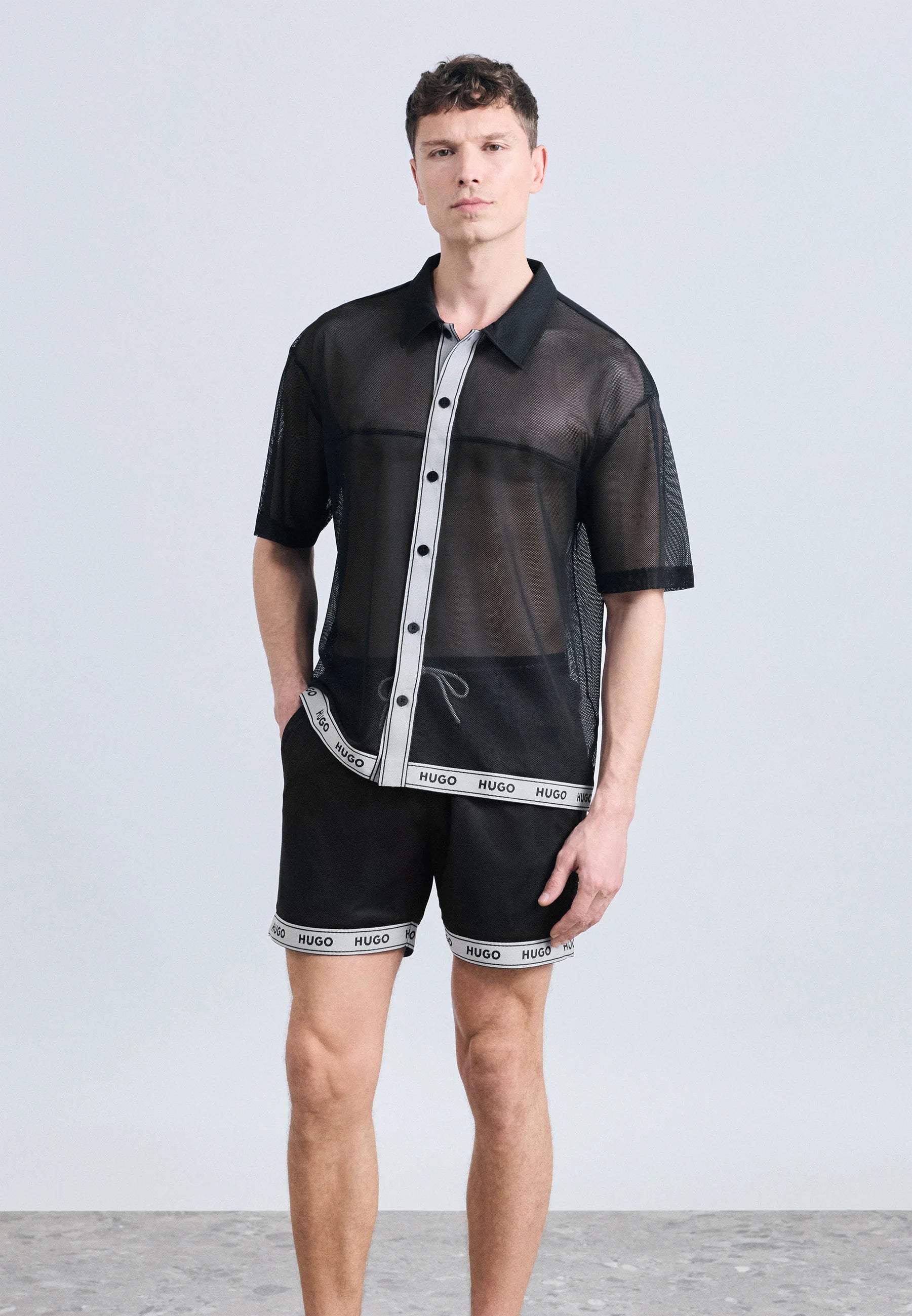 Short de bain HUGO Lite Swim – Noir