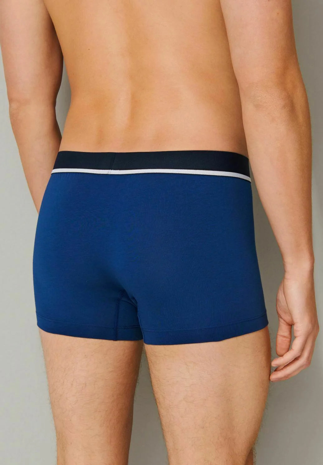 Schiesser 95 5 Cotton Trunks 3 Pack – černá, námořnická, modrá