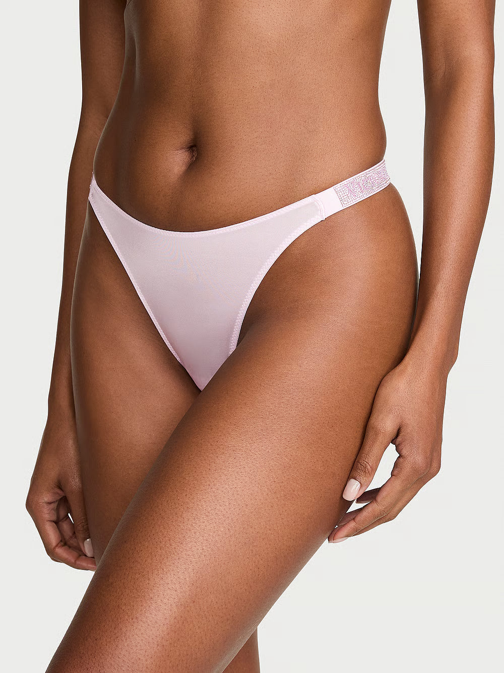 Victoria's Secret - String à bretelles brillantes - Jacinthe clair