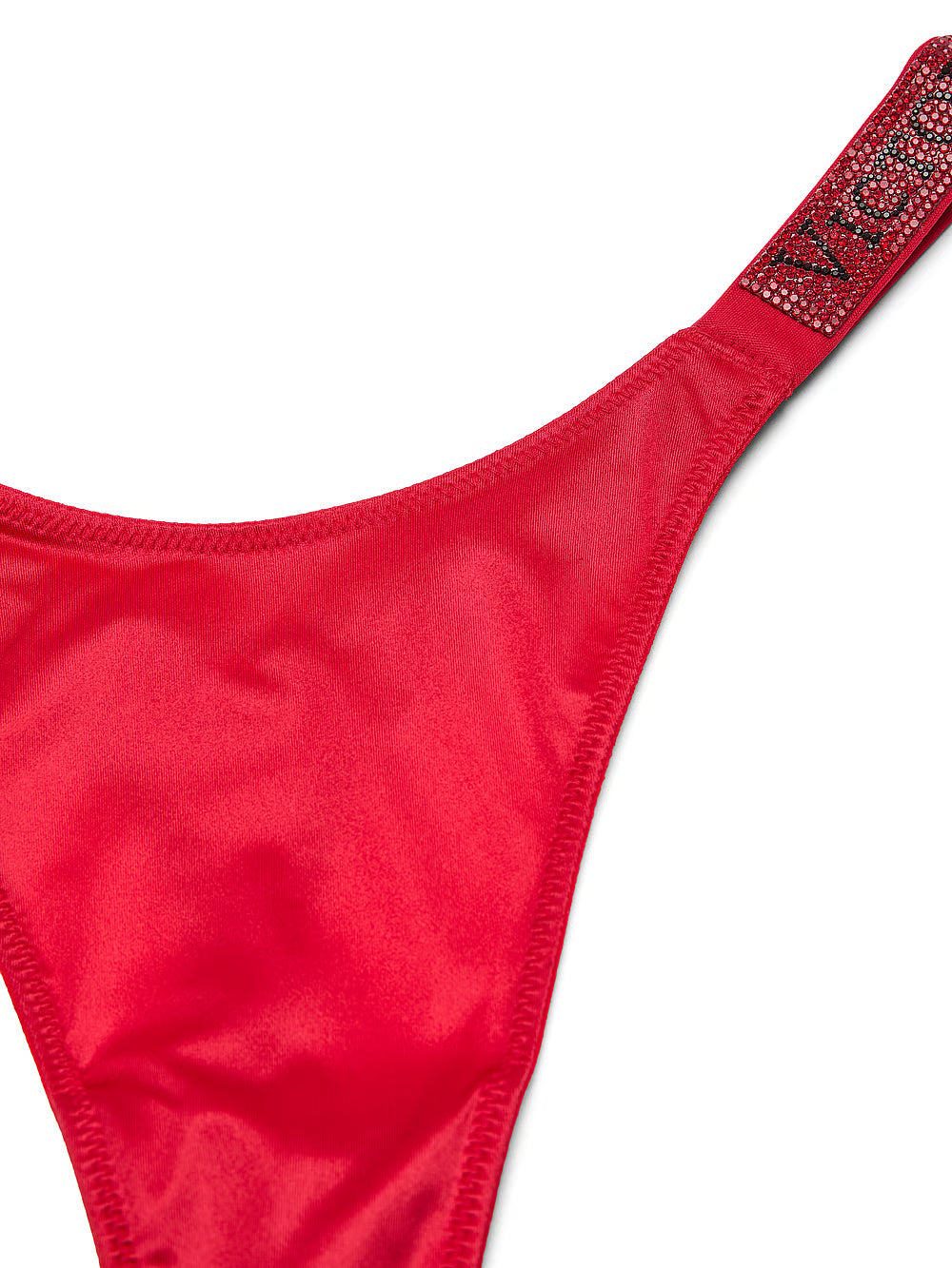 Majtki Victoria’s Secret Shine Strap Thong – szminka