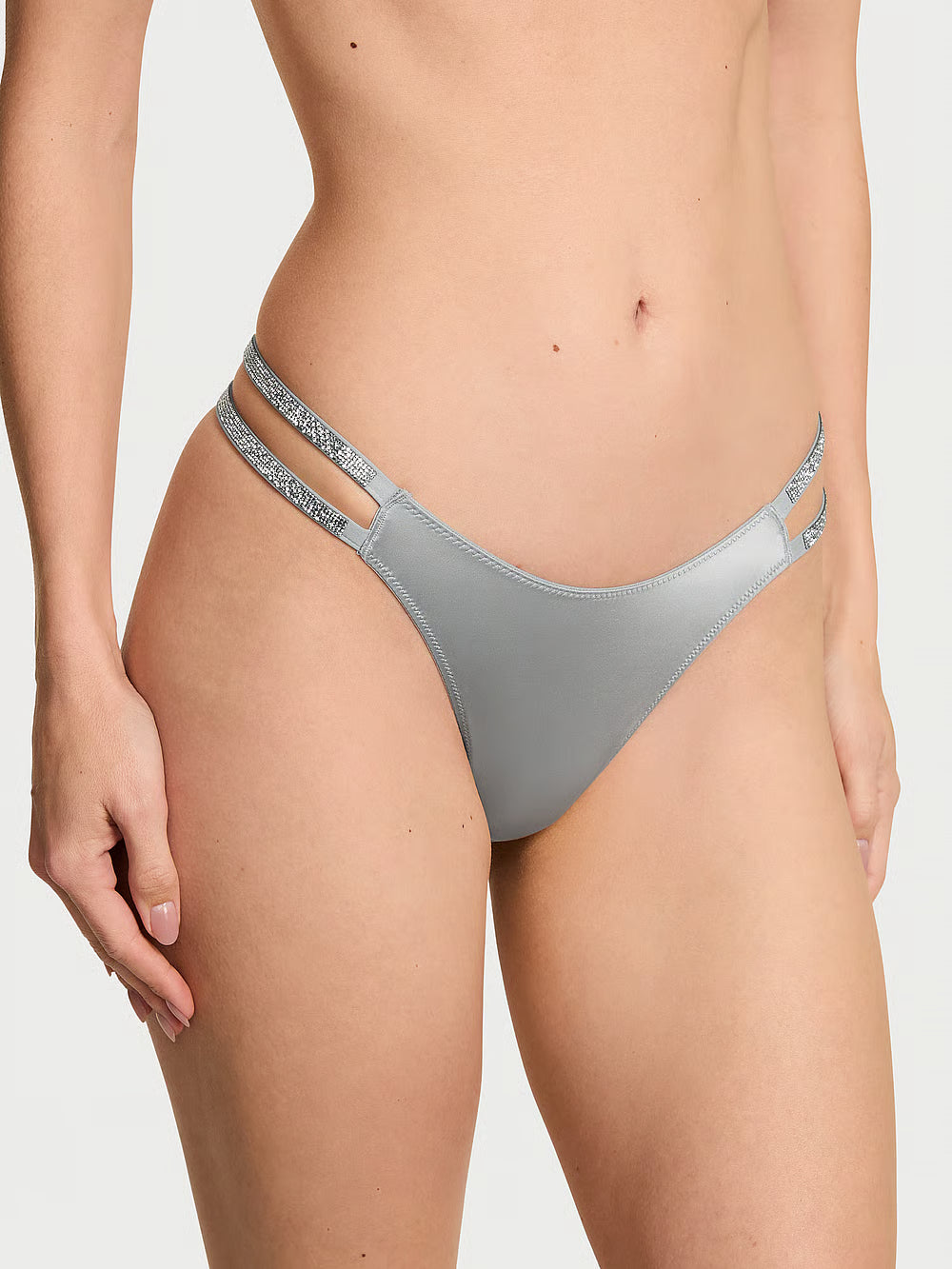 Victoria's Secret Double Shine Tanga-Höschen – Sterling
