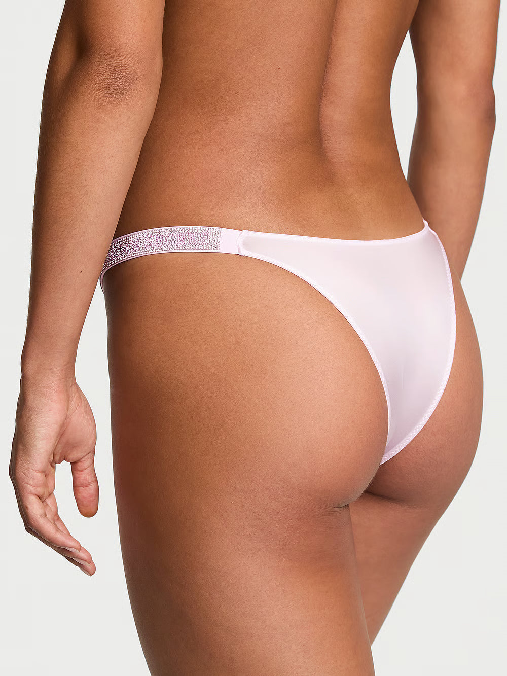 Brazilské kalhotky Victoria's Secret Very Sexy Shine Strap – světlý hyacint