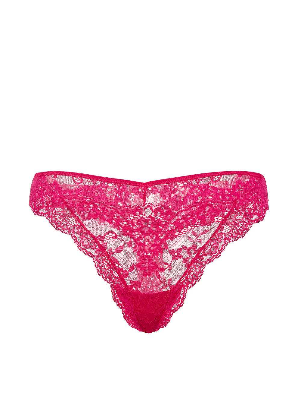 Victoria’s Secret Lace Thong Panty – Vibrant Fuchsia