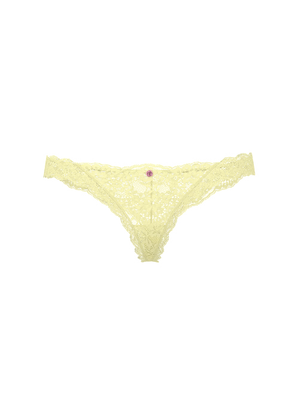 Kalhotky Victoria’s Secret Lace Thong – Limonade