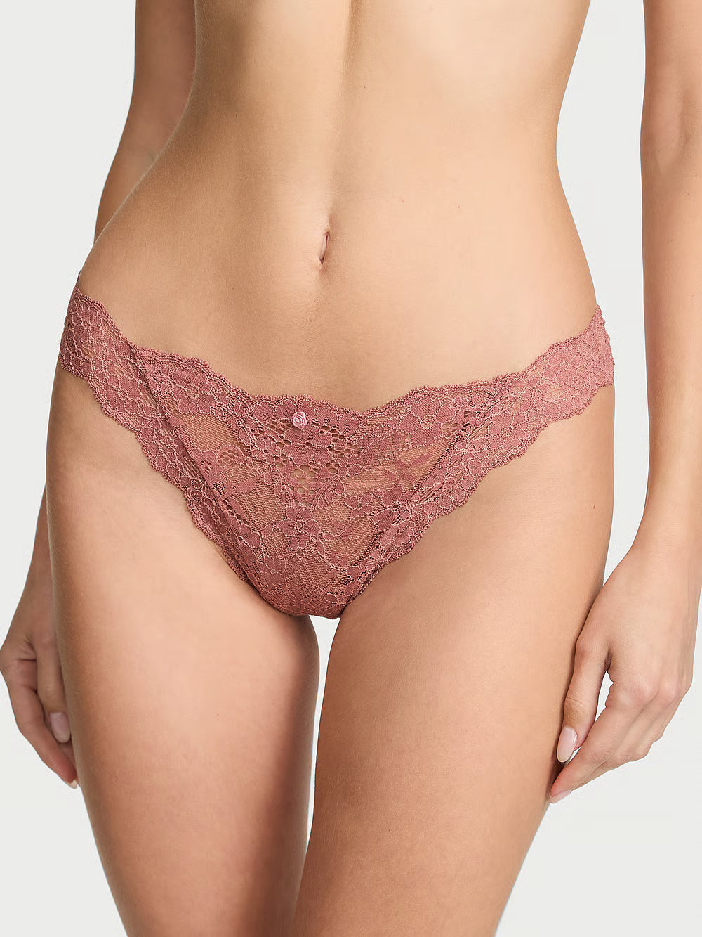 Victoria's Secret String en dentelle – Rose antique
