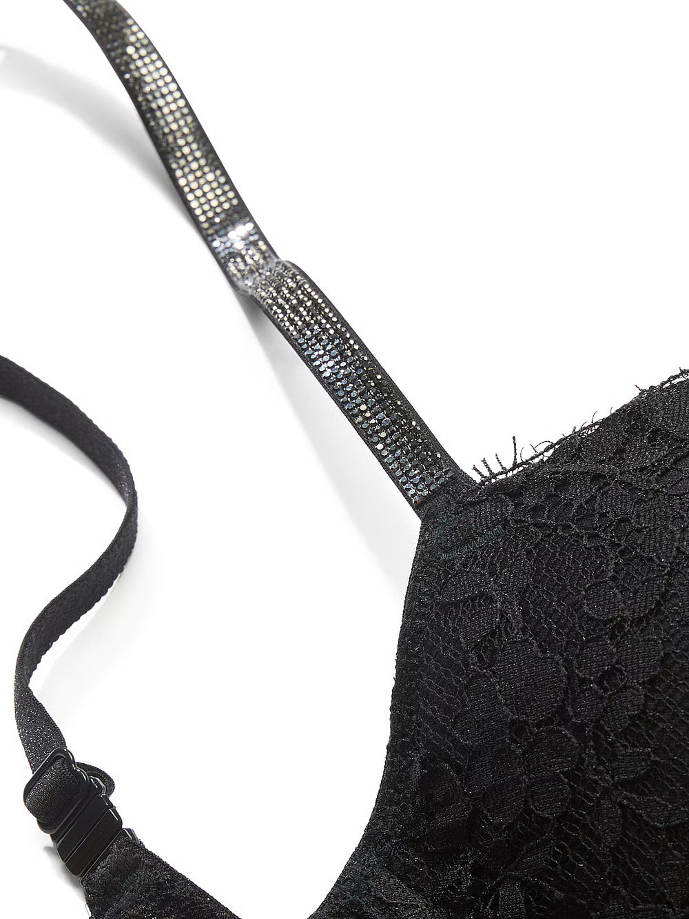 Victoria’s Secret Twinkle Strap V-String Panty – Black