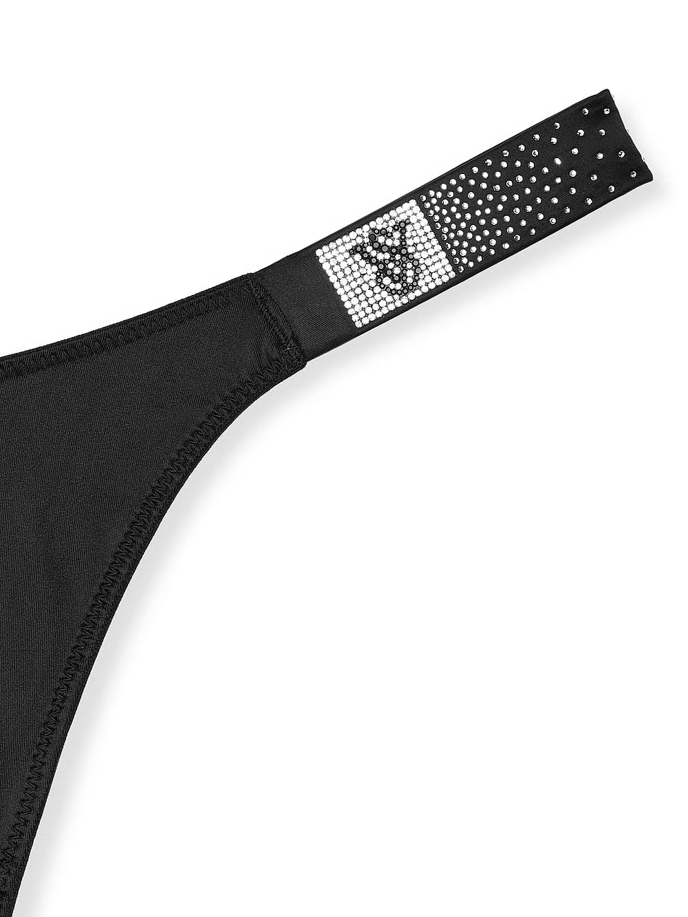 Victoria’s Secret Scattered Shine Thong Panty – Black