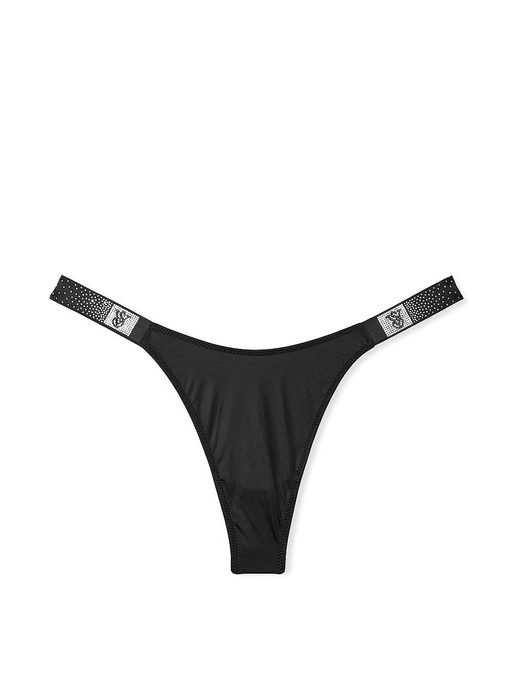 Victoria’s Secret Scattered Shine Thong Panty – Black