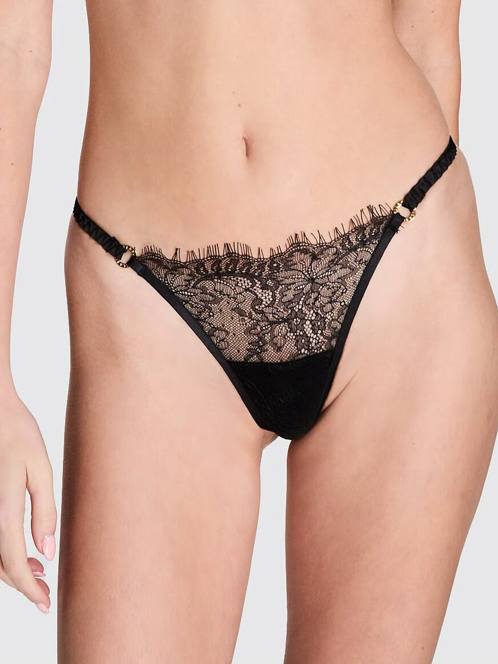 String Victoria's Secret Bluebella Camelia - Noir