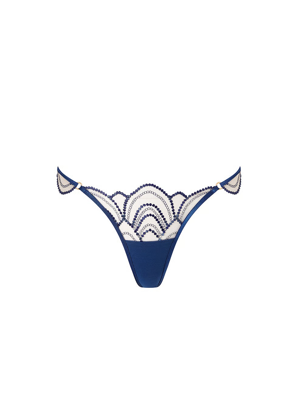 Victoria's Secret Bluebella Soraya Thong Panty – Peonia blu scuro, Blu scuro, Velato