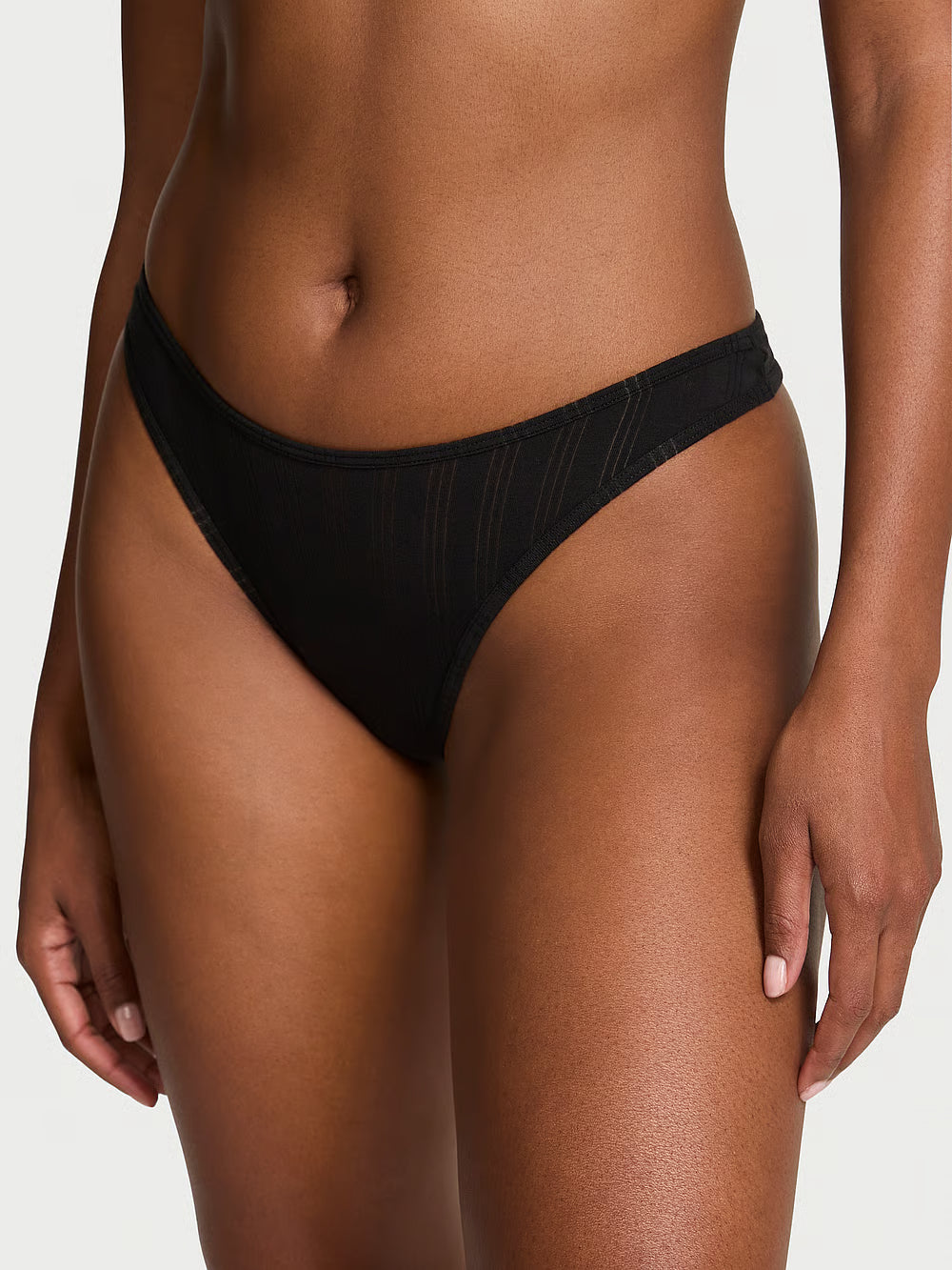 Victoria’s Secret Modal High-Leg Thong – černá