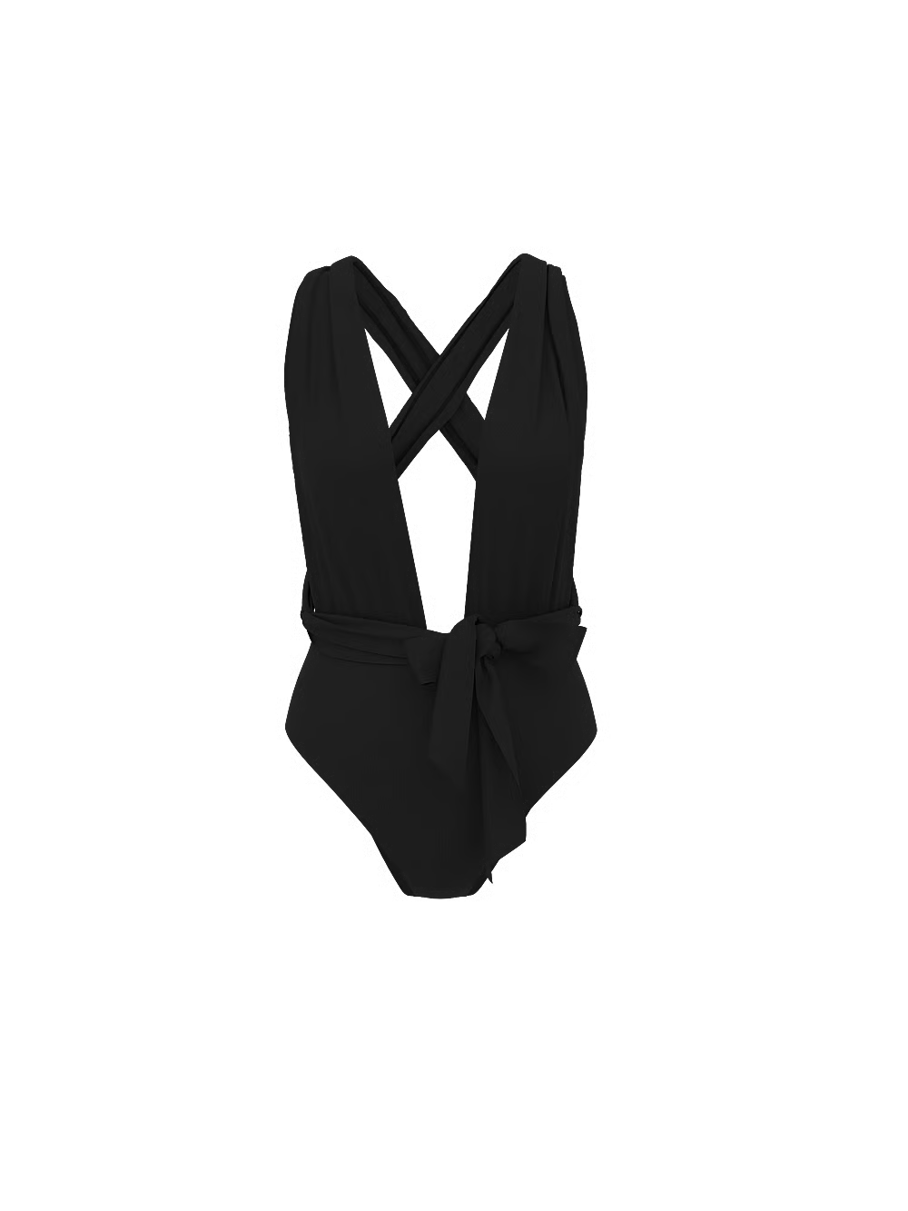 Einteiliger Multiway-Badeanzug von Victoria’s Secret – Reines Schwarz