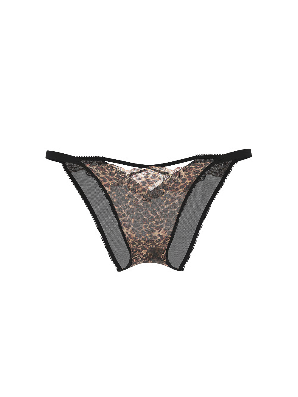 Victoria’s Secret Geo Leo Embroidery String Brazilian Panty