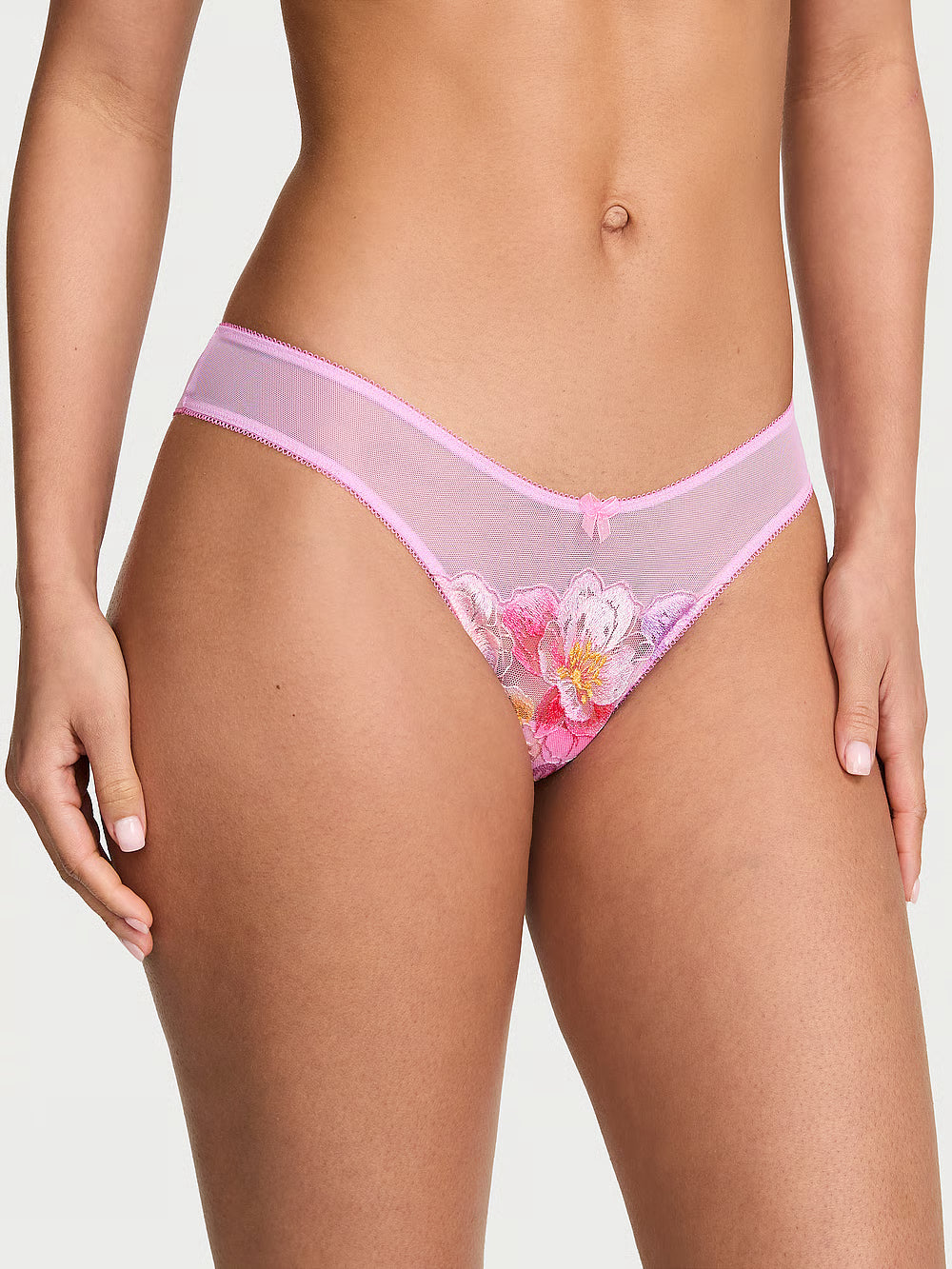 Mutandine brasiliane con ricamo ad acquerello degli angeli dei sogni di Victoria's Secret – Ricamo ad acquerello