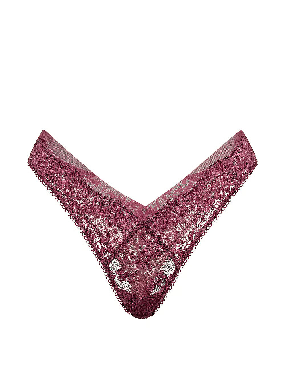 Koronkowe i siateczkowe majtki brazylijskie Victoria’s Secret Dream Angels – Morning Rose