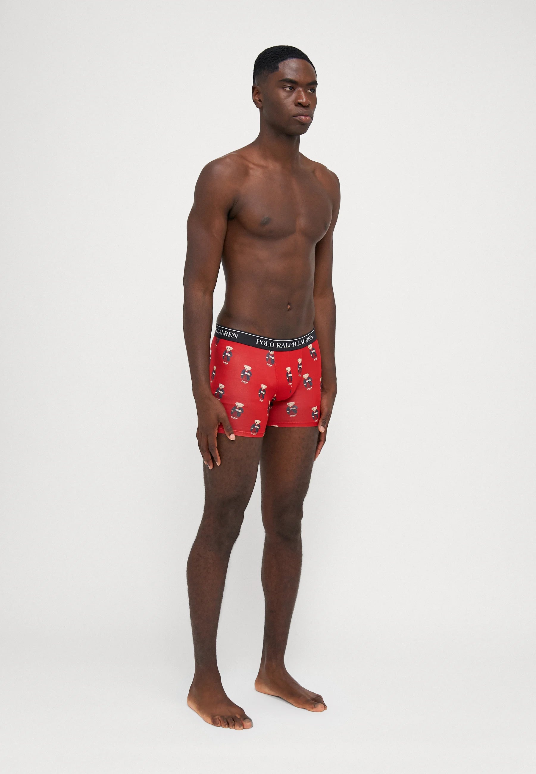 Polo Ralph Lauren Cotton Stretch Boxer Briefs – 3 Pack – Red, Damson Red, Black