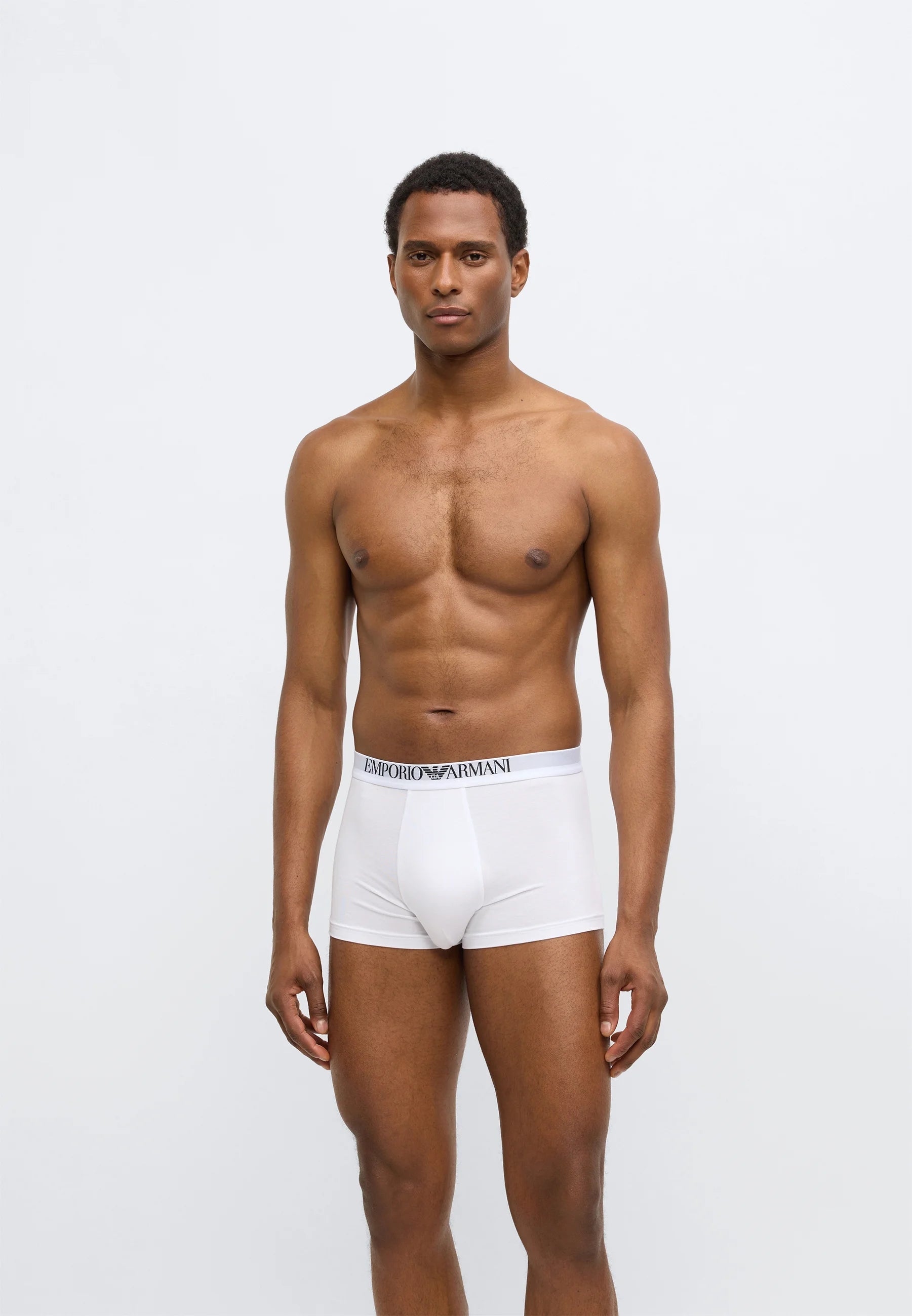 Lot de 2 boxers extensibles Emporio Armani Premium - Blanc