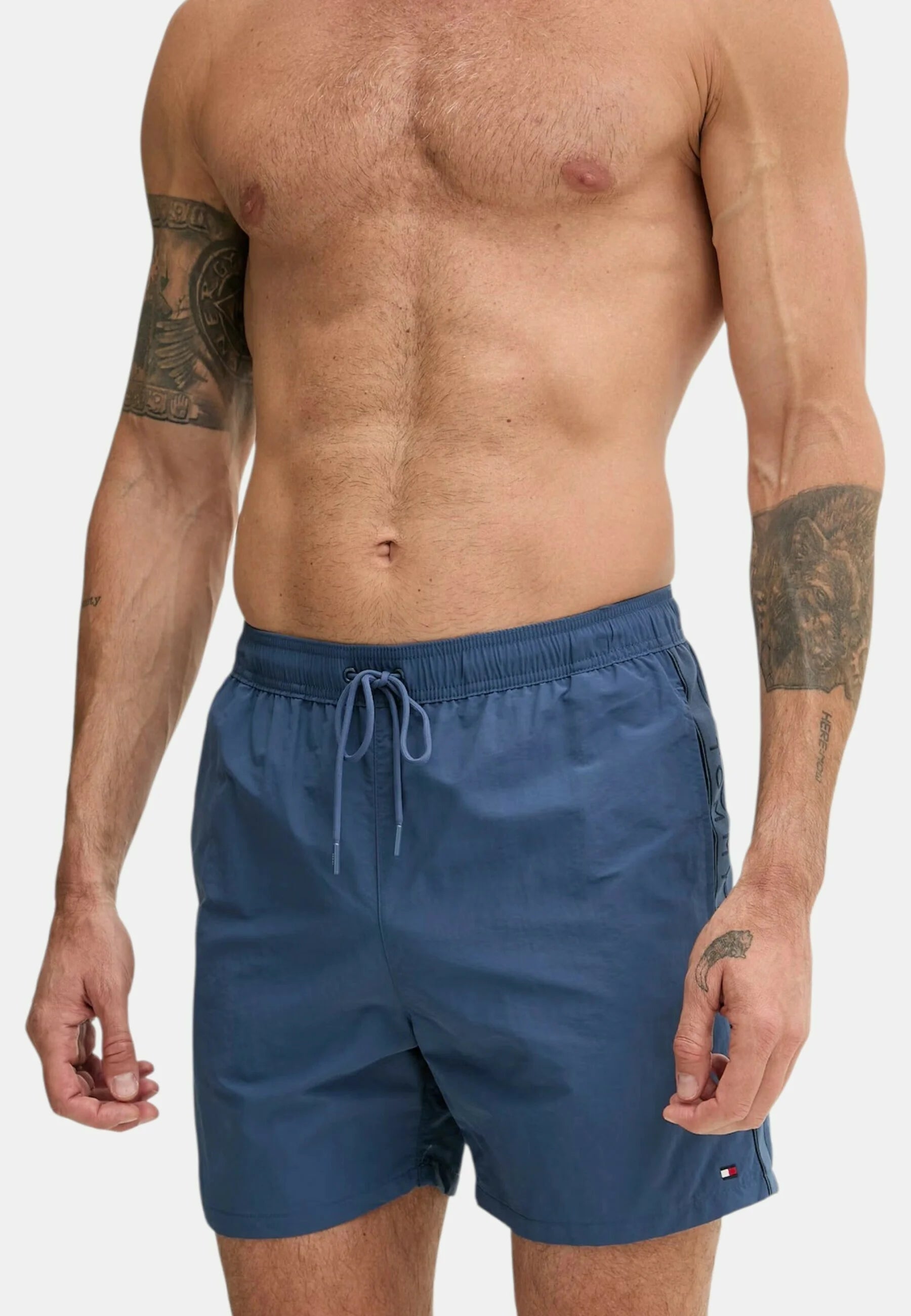 Plavecké šortky Tommy Hilfiger Tape – modré