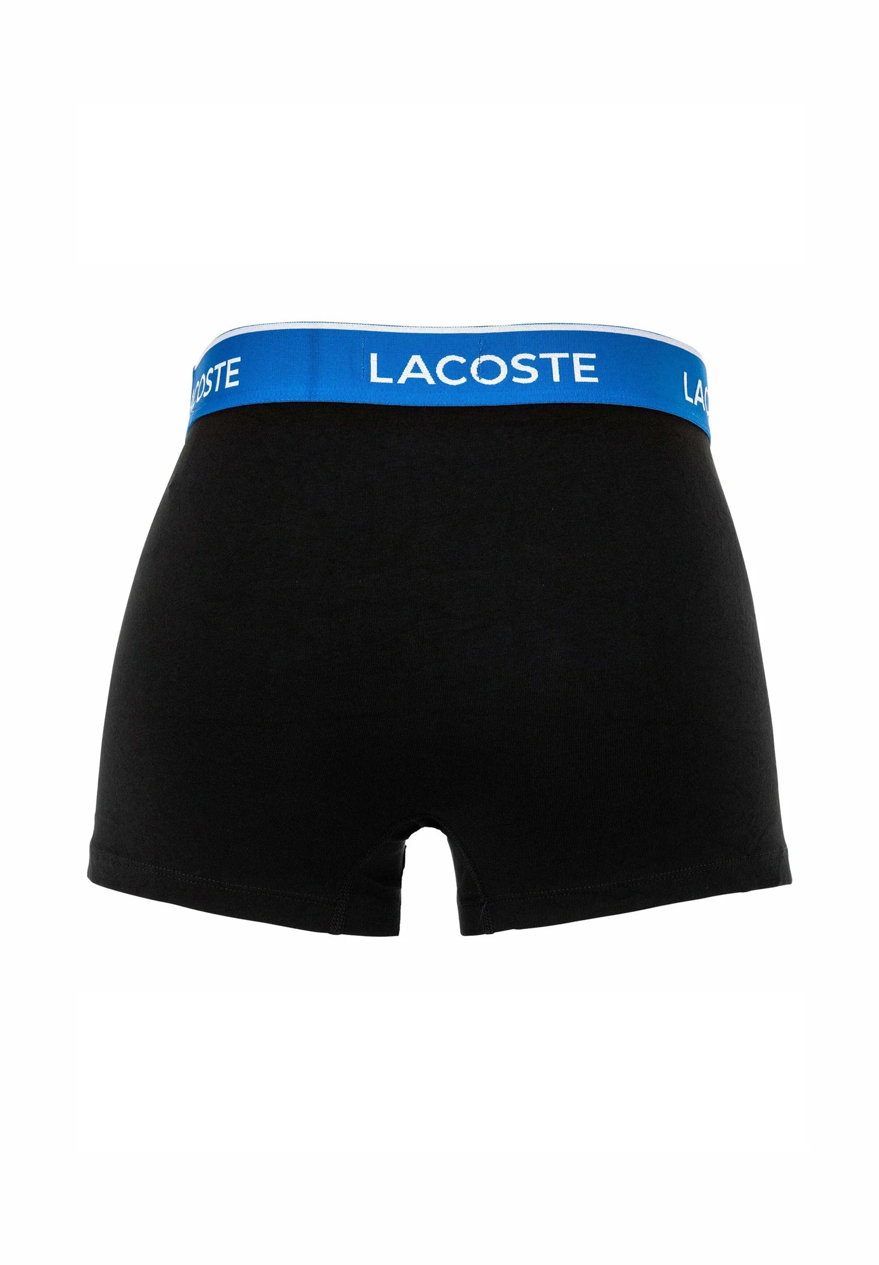 Lacoste 6 Pack Logobund Trunks – Black, Blue, Grey