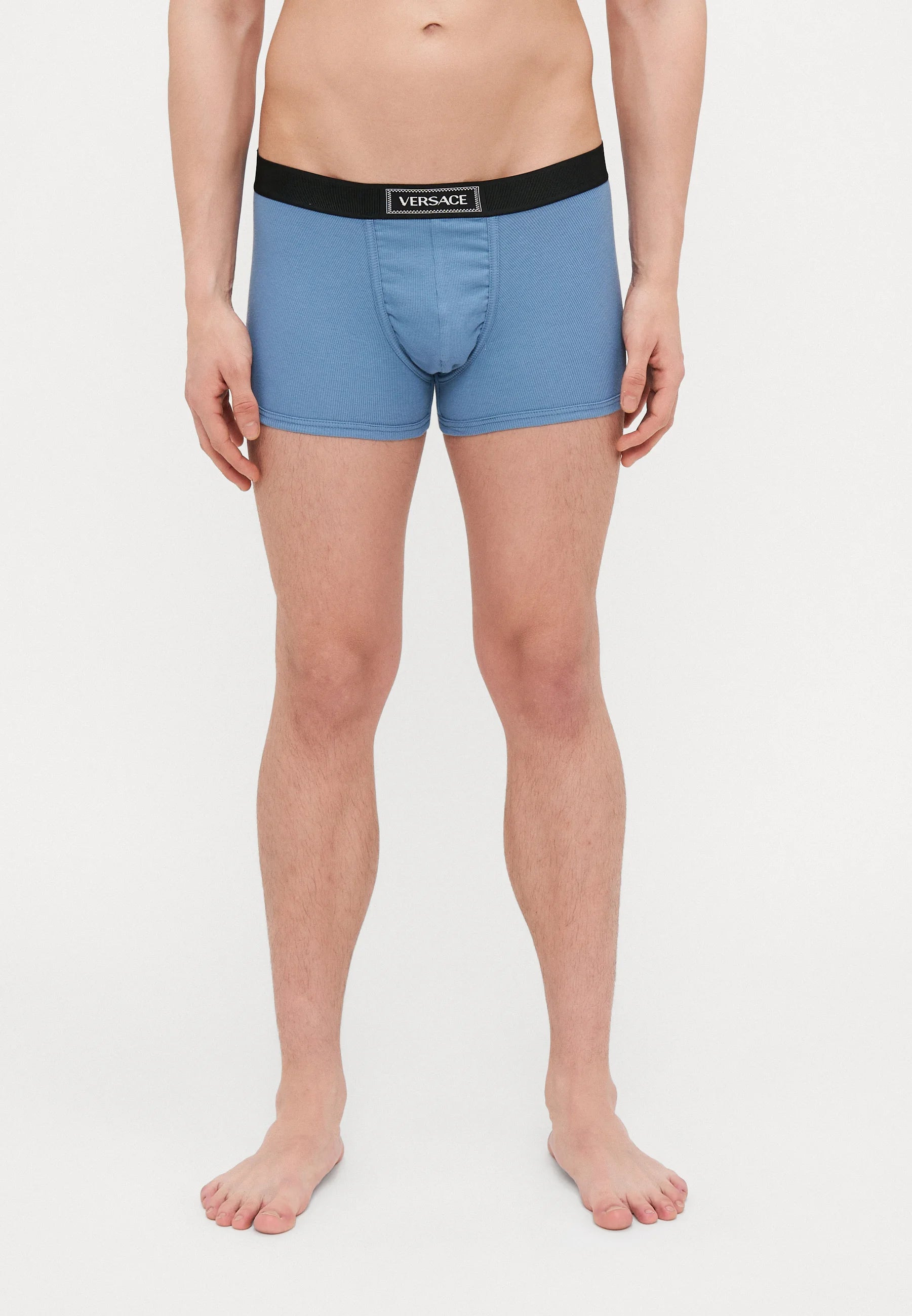 Bavlněné Stretch Trunks Versace – Stone Blue