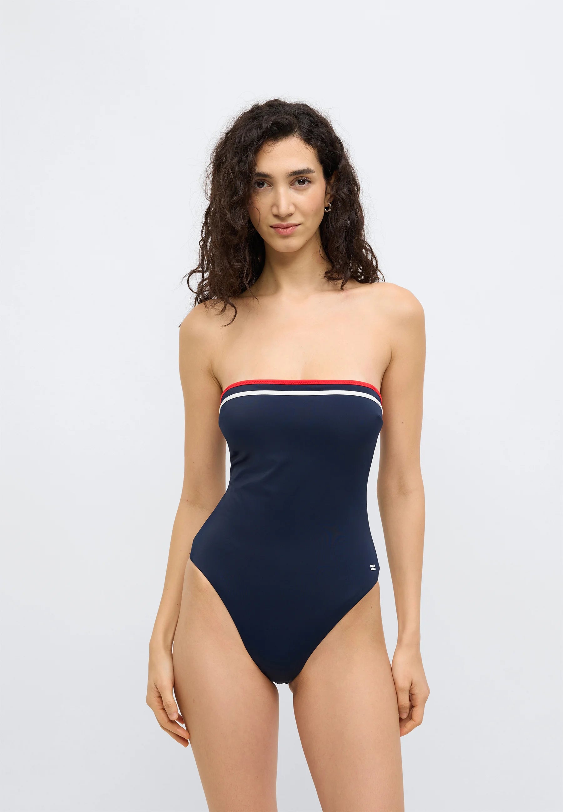 Maillot De Bain Bandeau Tommy Hilfiger Dos Nu – Dark Night Navy