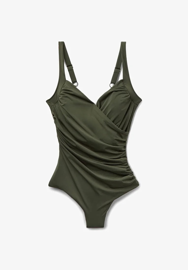 Elegantní tvarující plavky Calzedonia – zelené