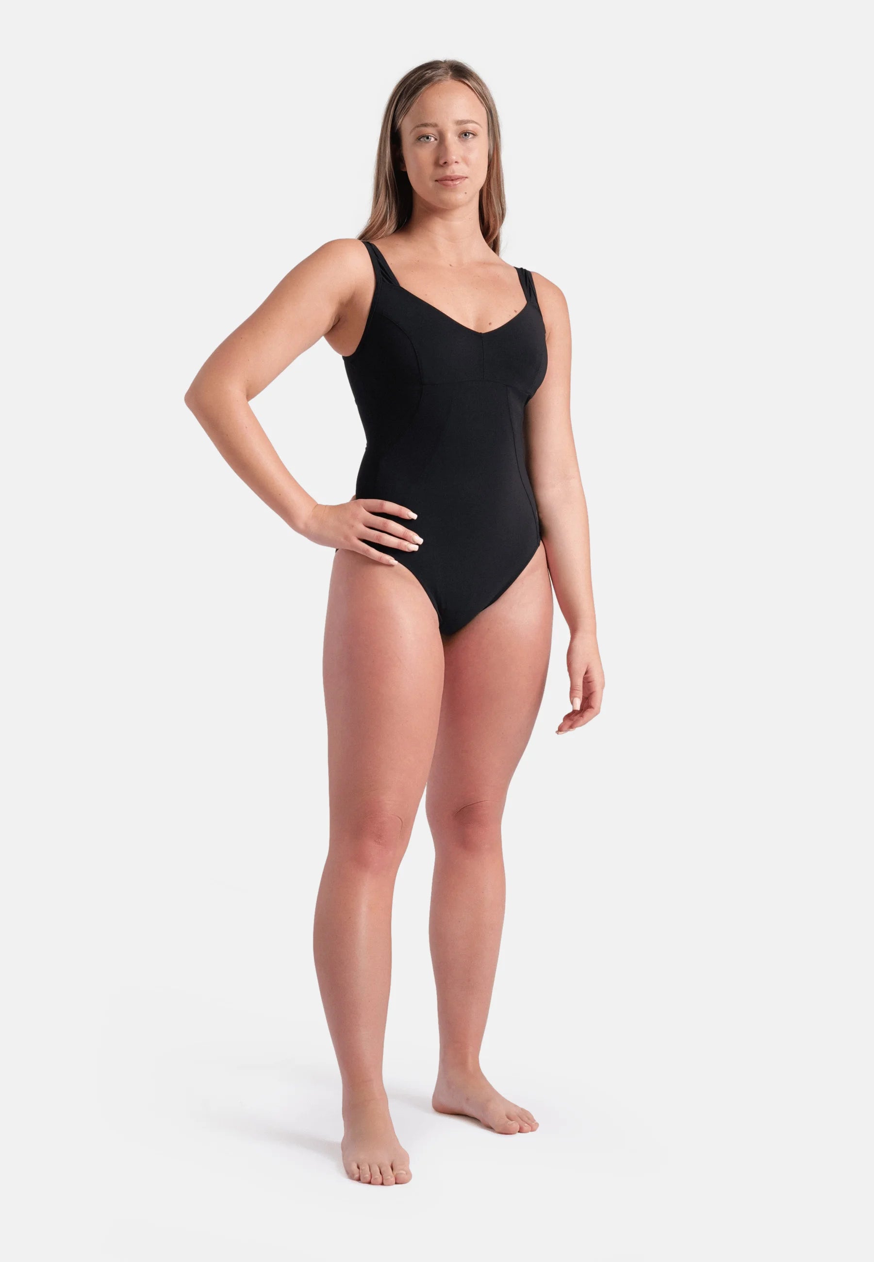 Arena Shapewear Vertigo C-Cup Einteiliger Badeanzug – Schwarz