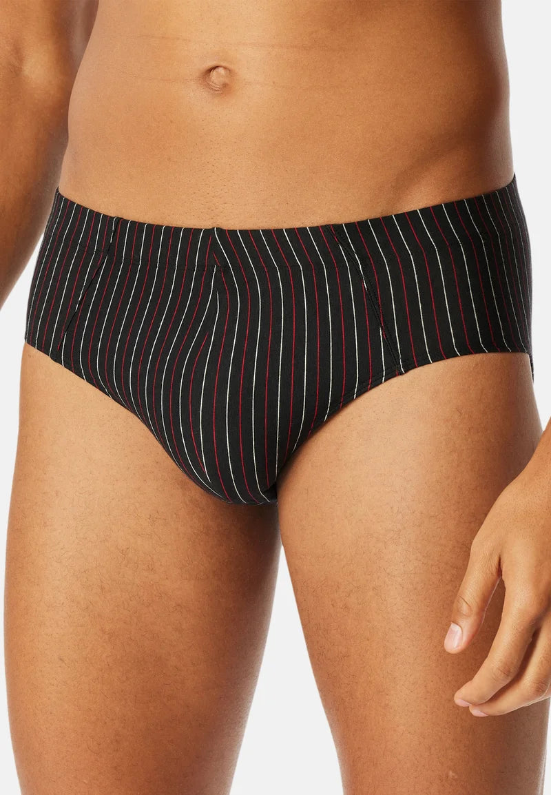 Schiesser Cotton Stretch Briefs 9 Pack – Black