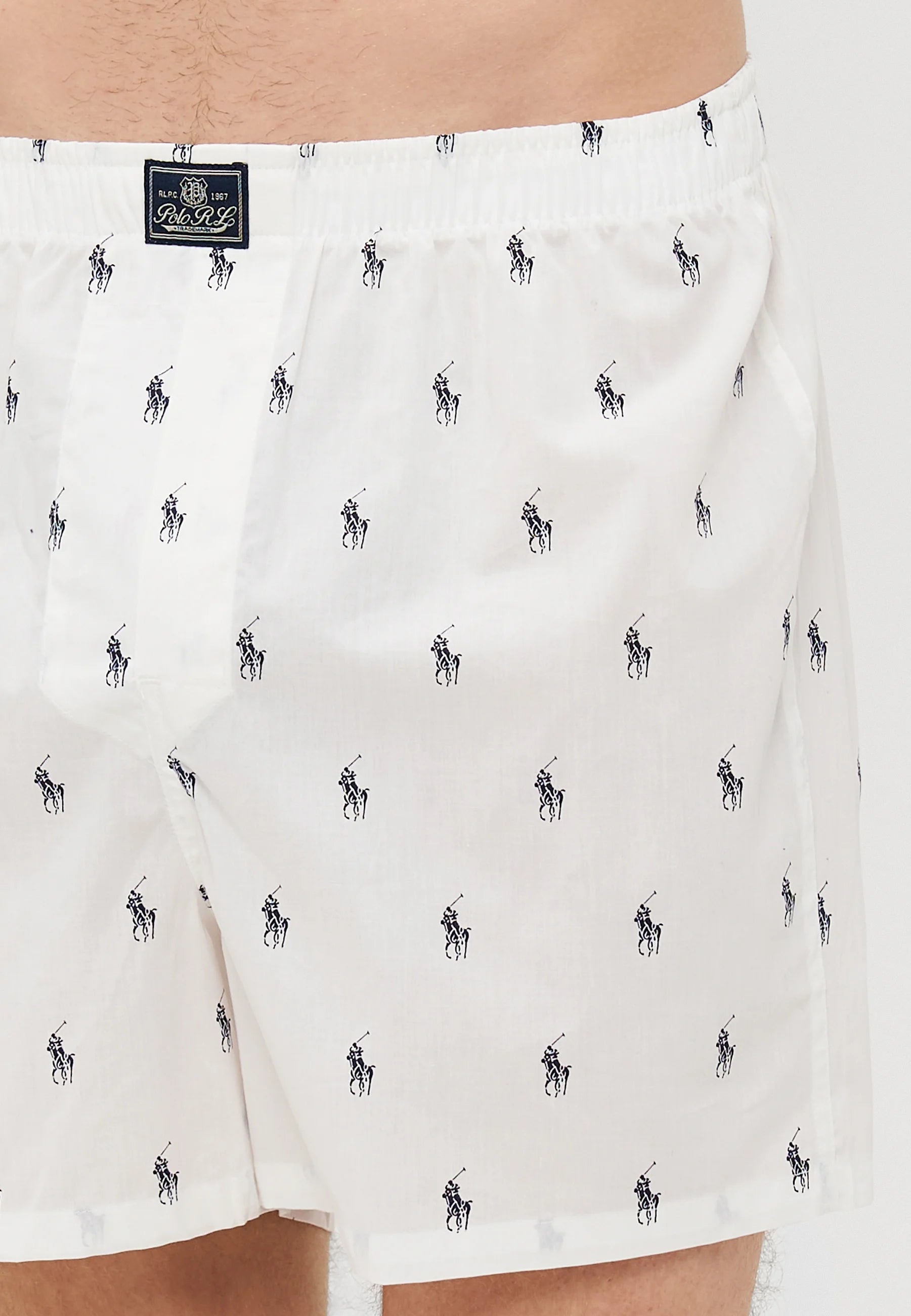 Boxer aperti in cotone Polo Ralph Lauren – Confezione da 3 – Bianco, verde, blu scuro